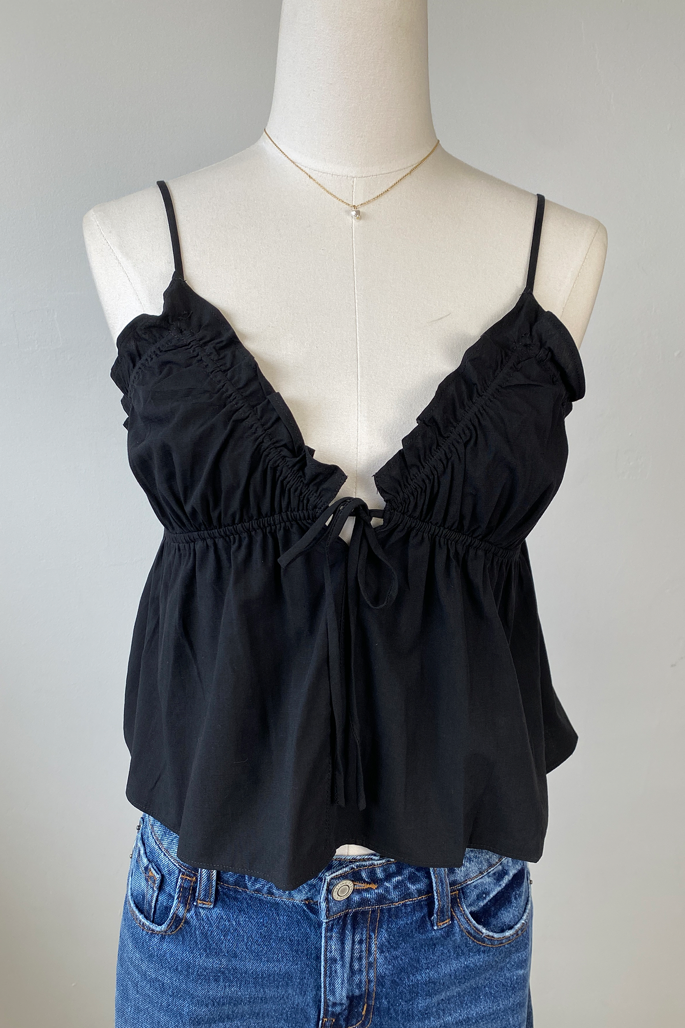 Ruffled Babydoll Top