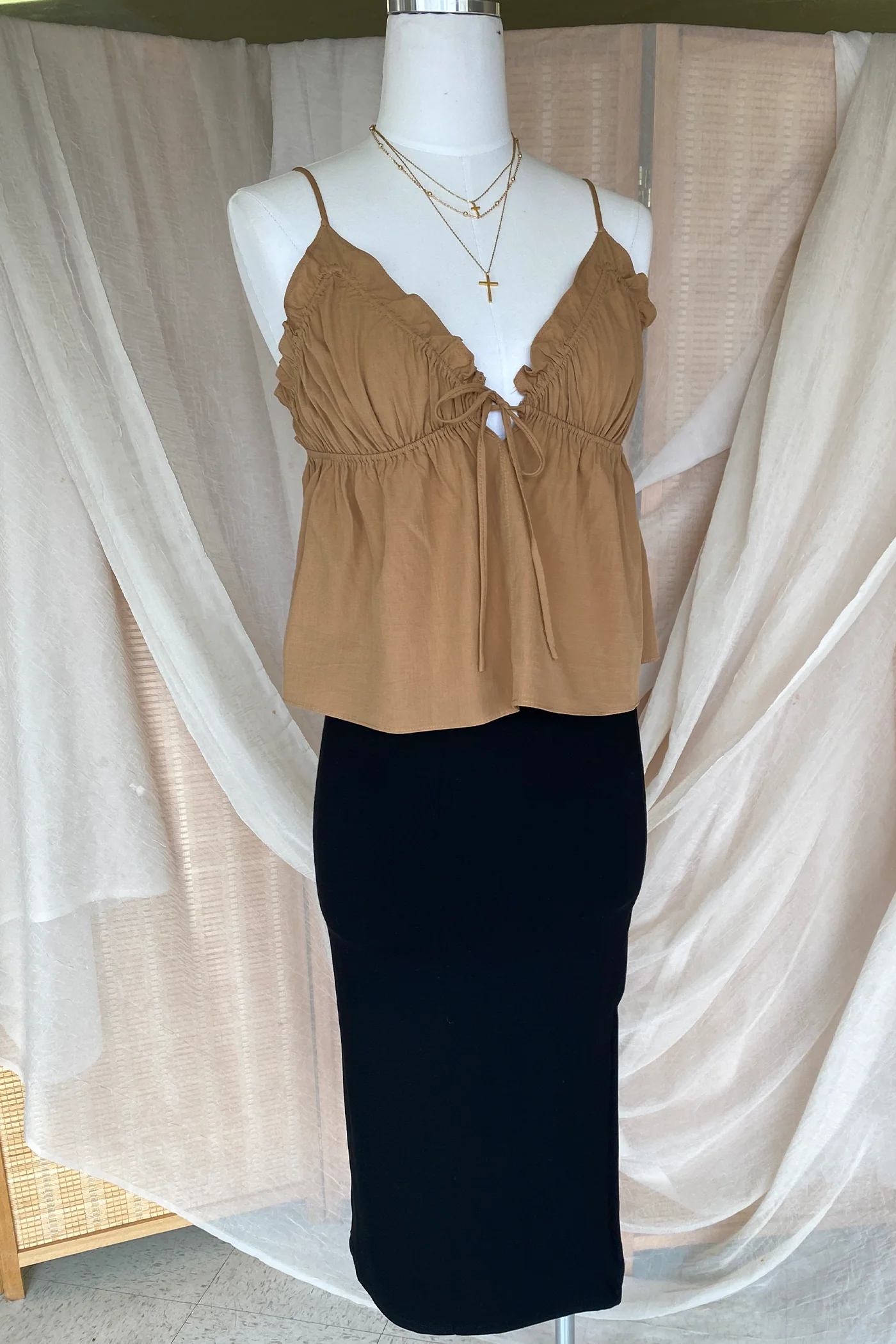 Ruffled Babydoll Top