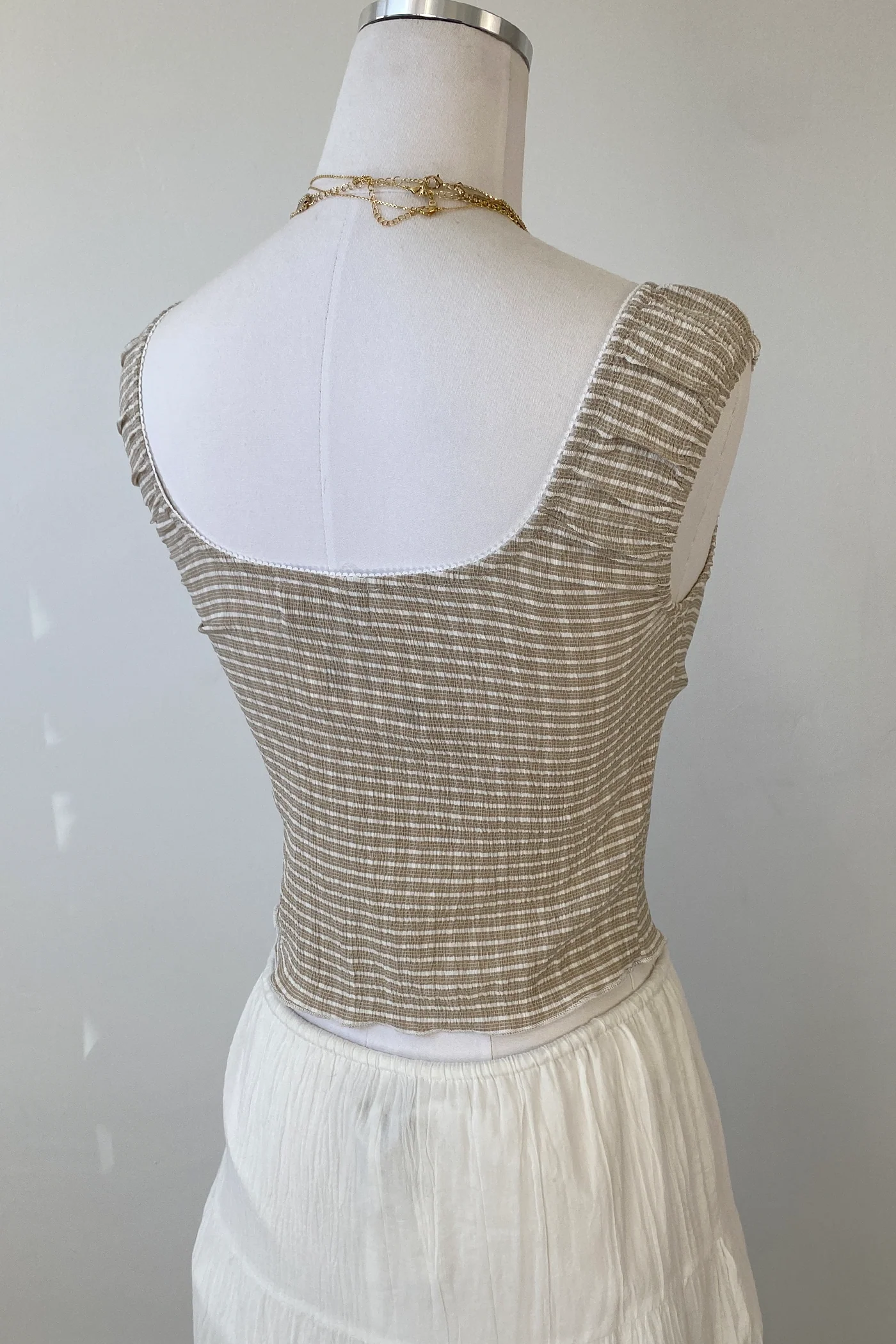 Striped Sleeveless Top