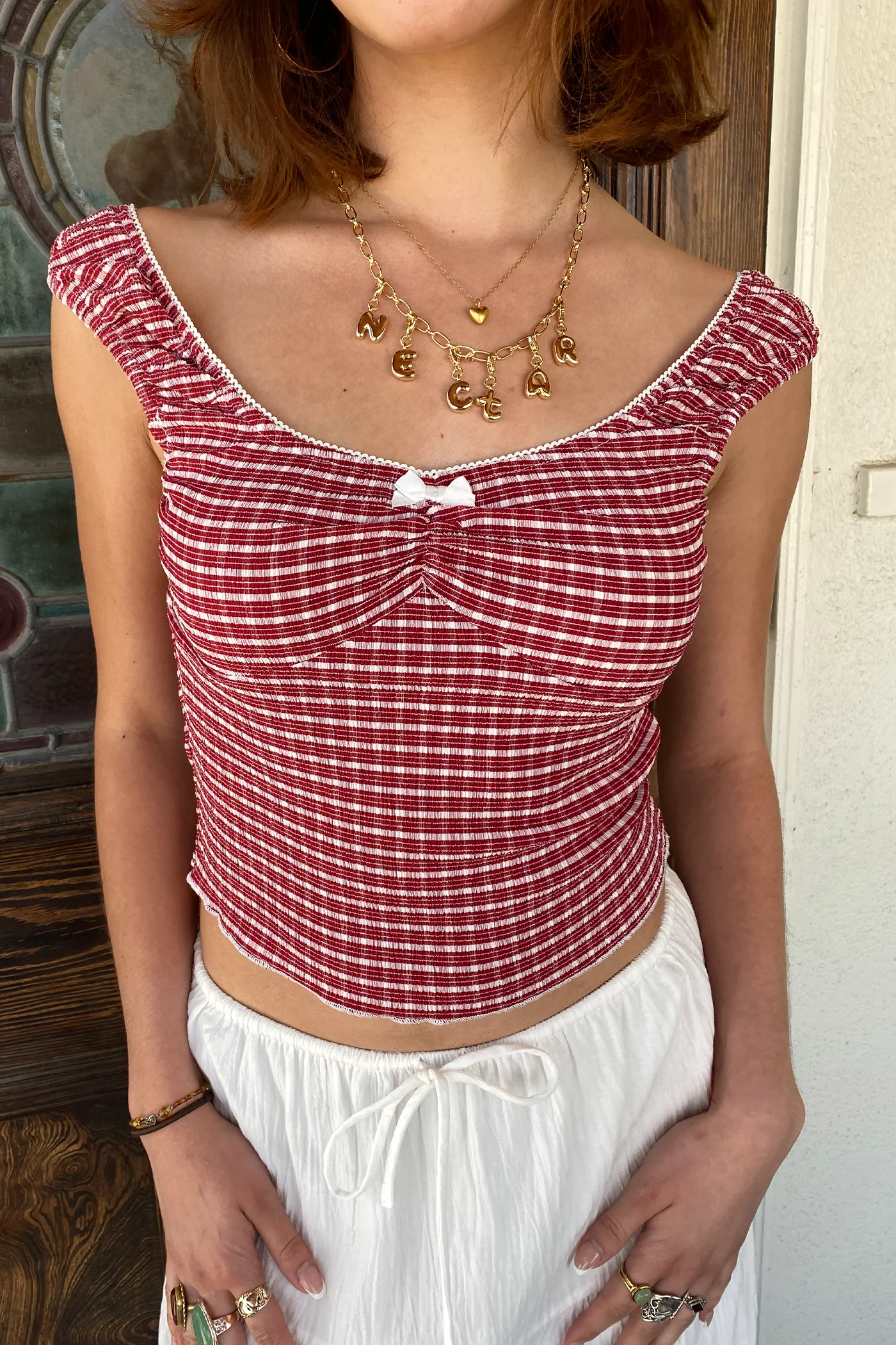 Striped Sleeveless Top