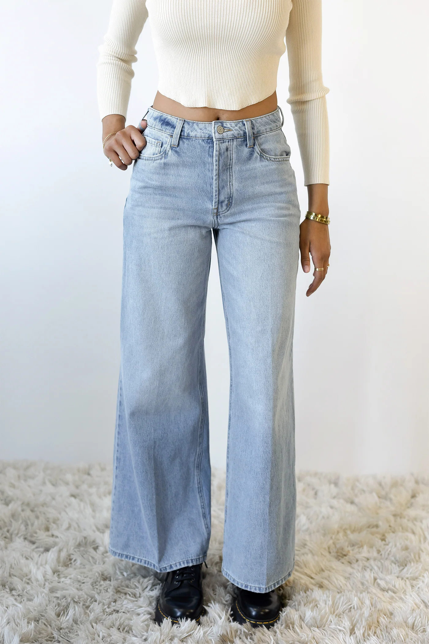 Nectar Premium Denim: The Olivine Wide Leg Jeans