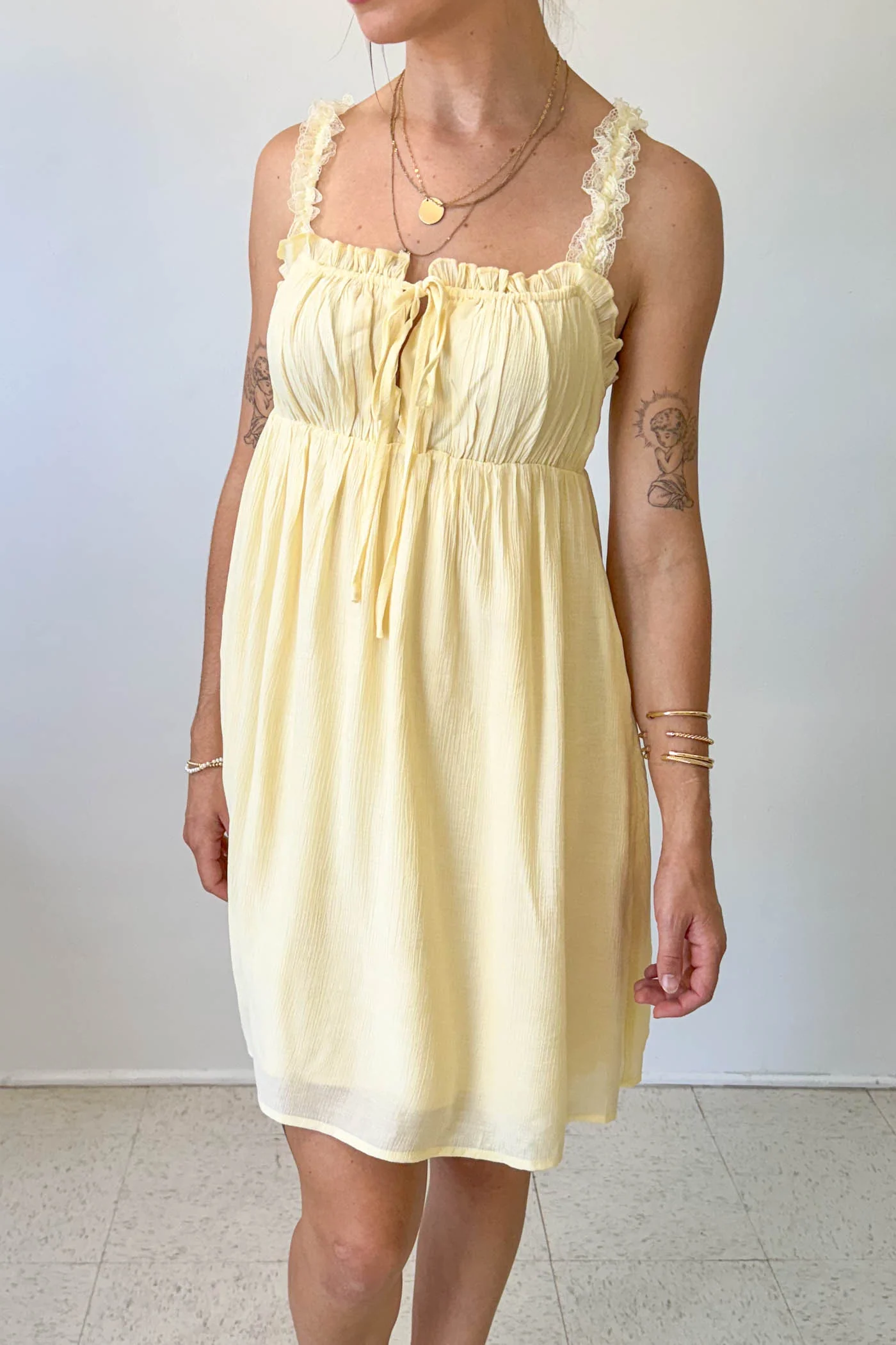 Lacey Babydoll Mini Dress