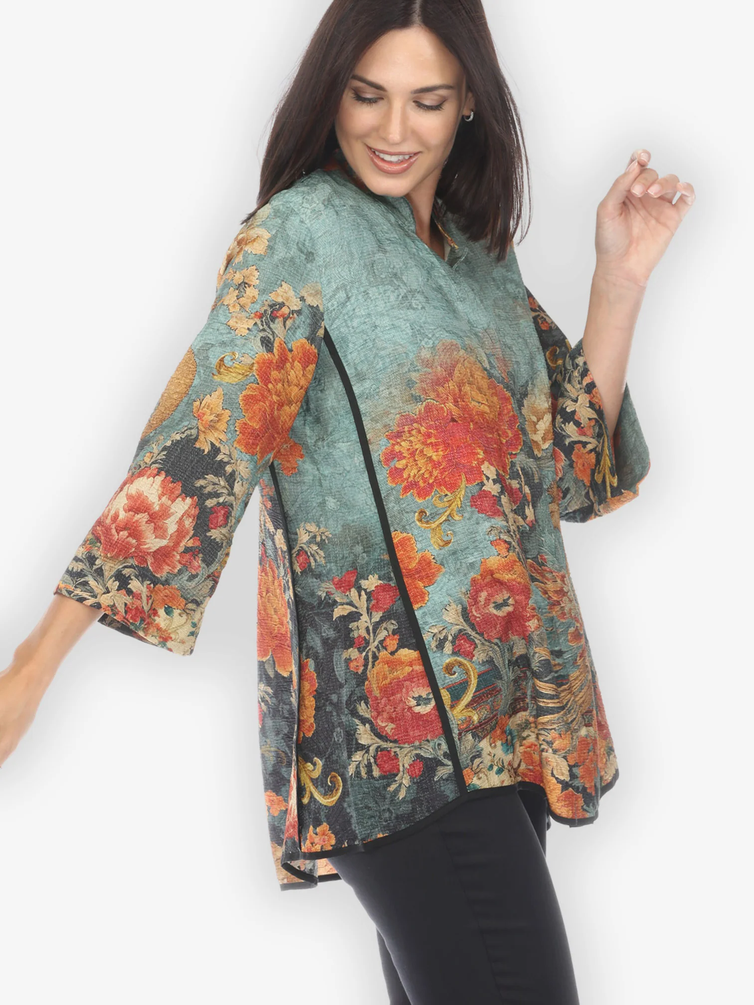 Flower Land Tummy Tuck Shirt