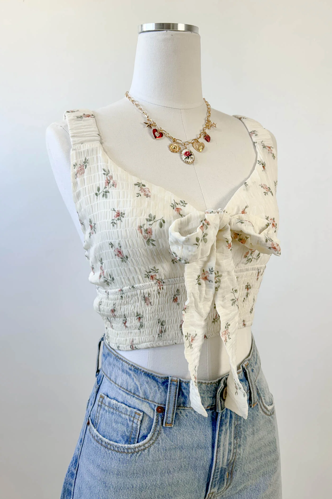 Front Tie Sleeveless Top