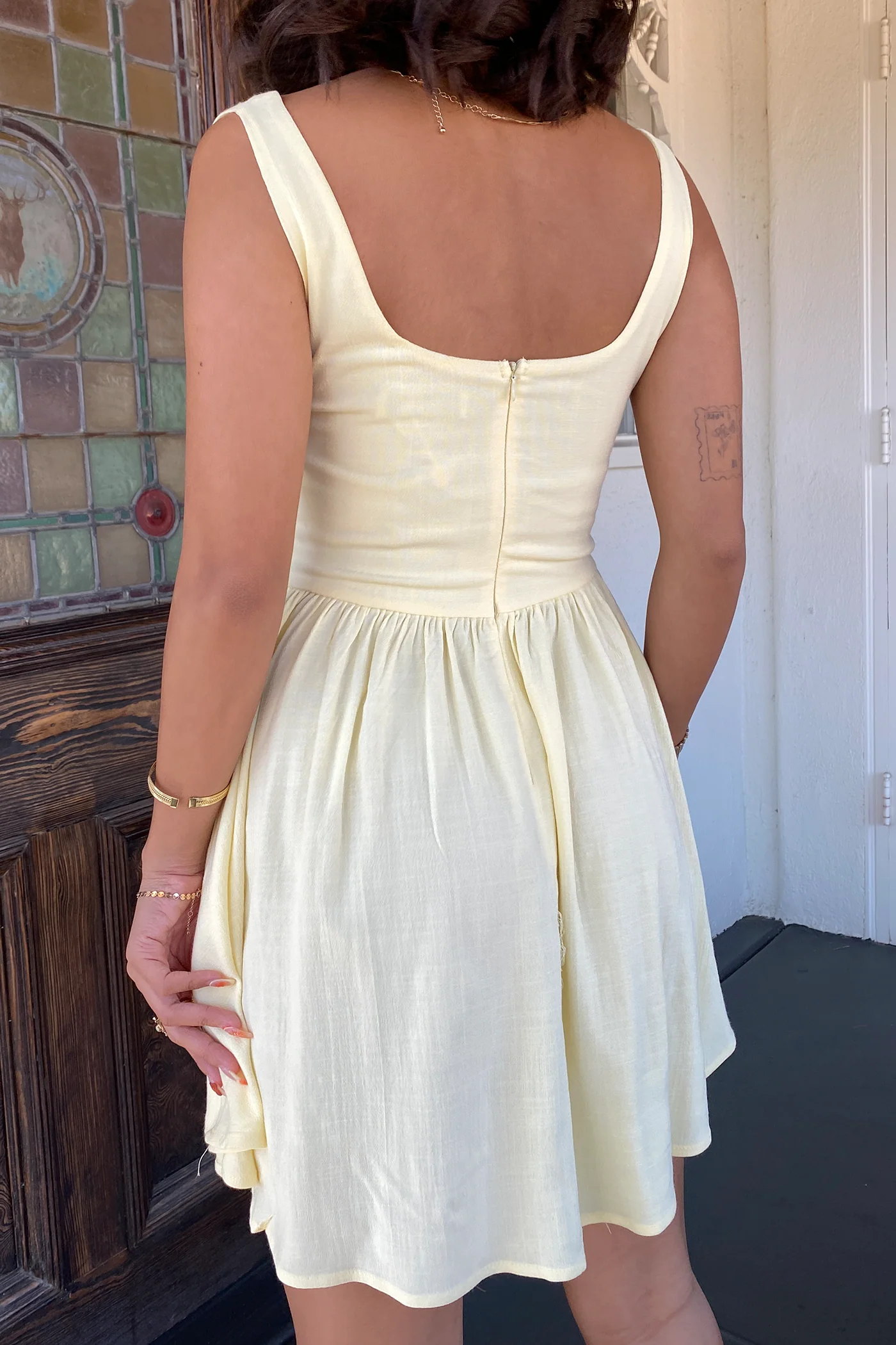 Sleeveless Corset Mini Dress
