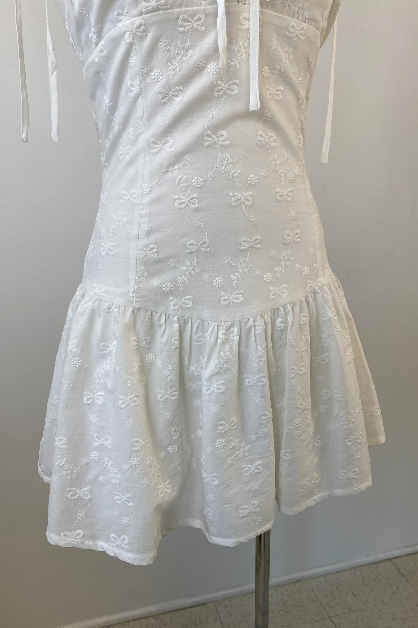 Embroidered Cami Mini Dress