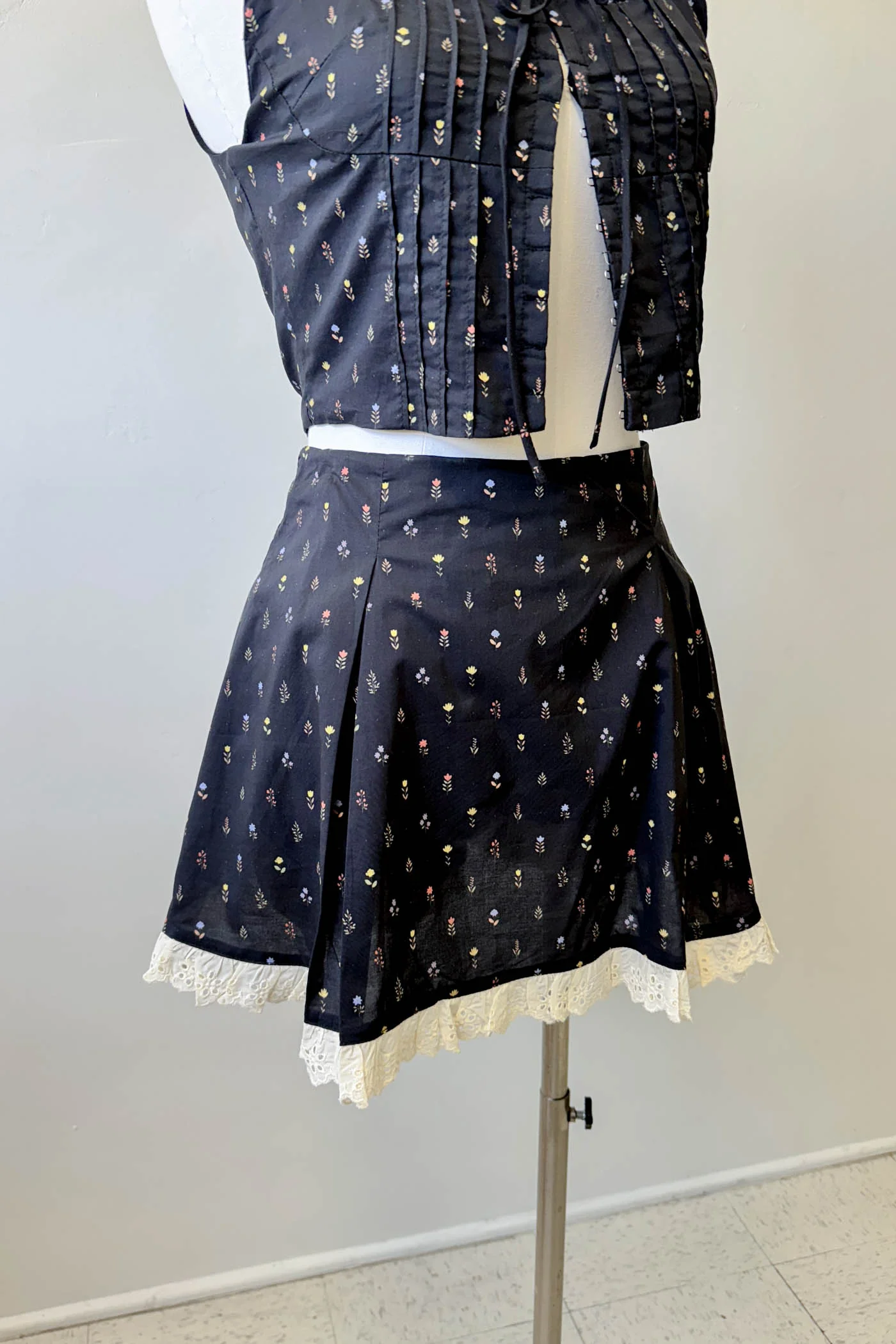 Lacey Layered Mini Skirt