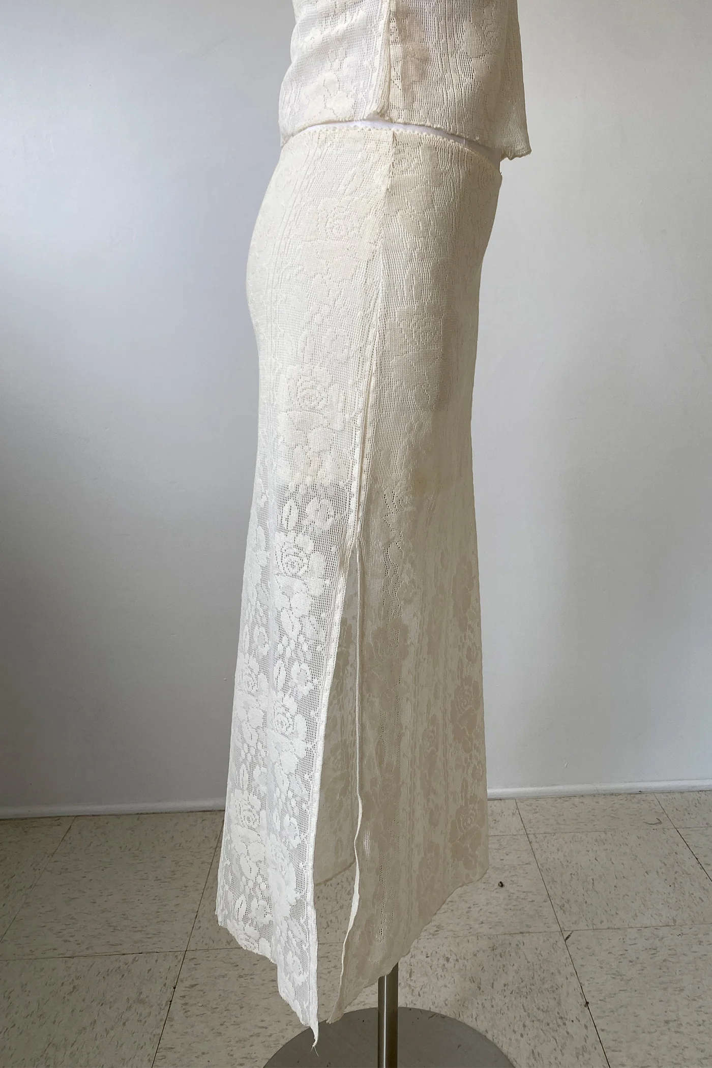 Crochet Lace Midi Skirt