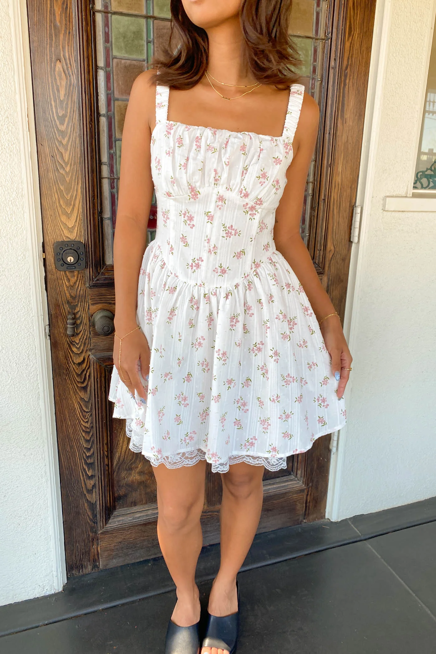 Floral Corset Mini Dress