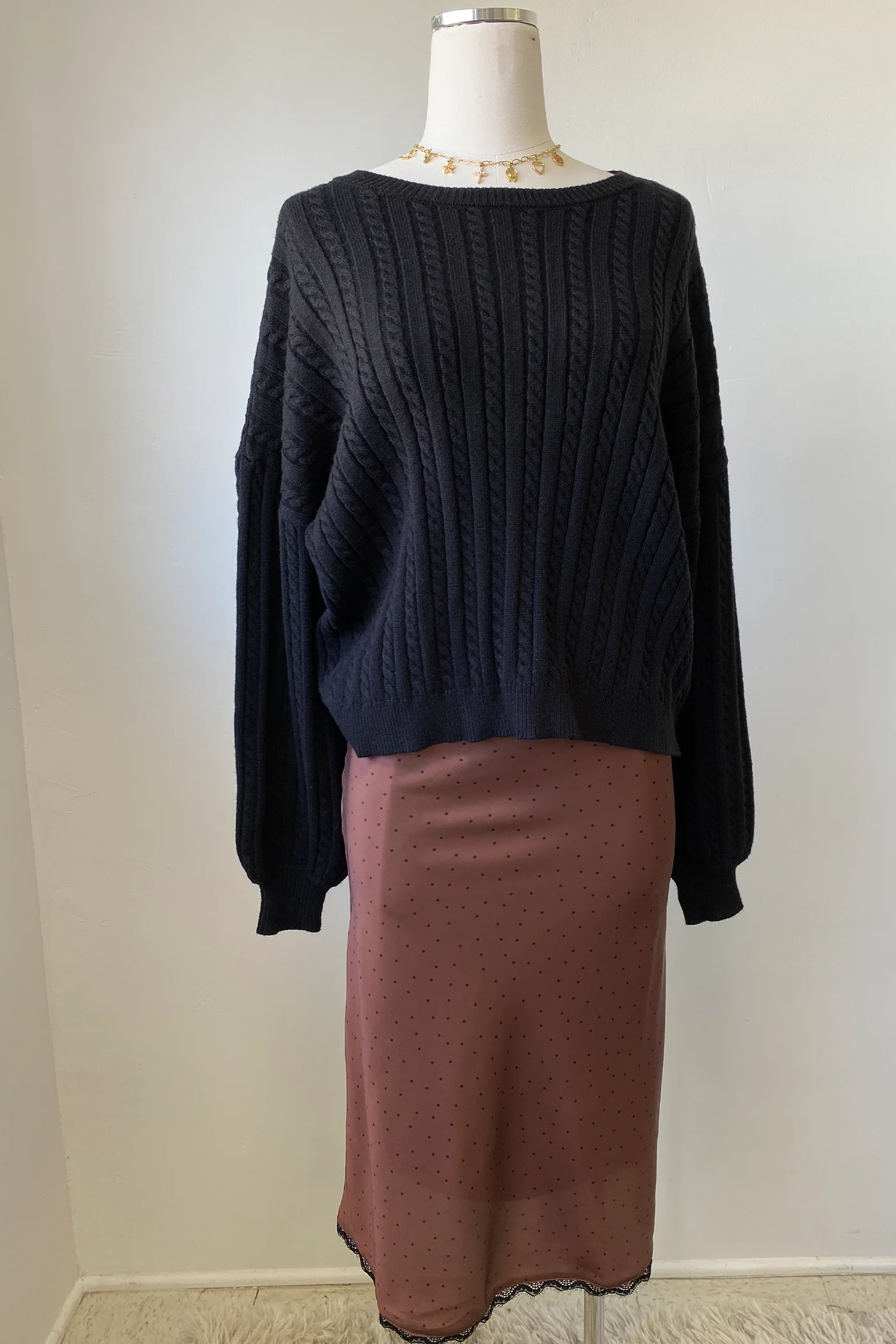 Basic Cable Knit Sweater