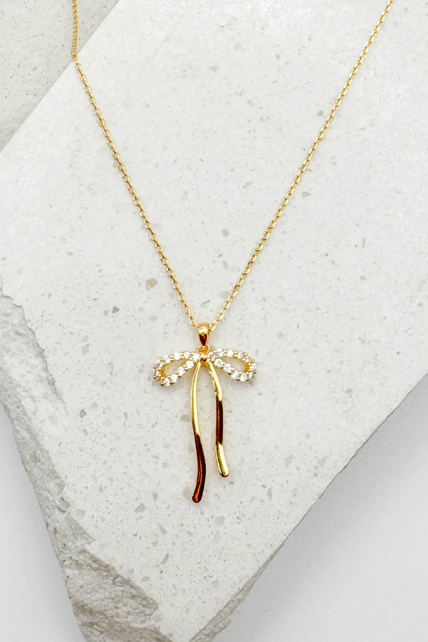 Dainty Bow Necklace