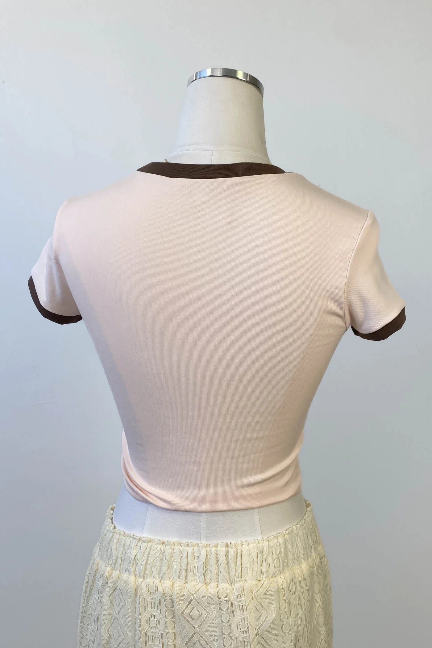 Horseshoe Embroidered Ringer Tee