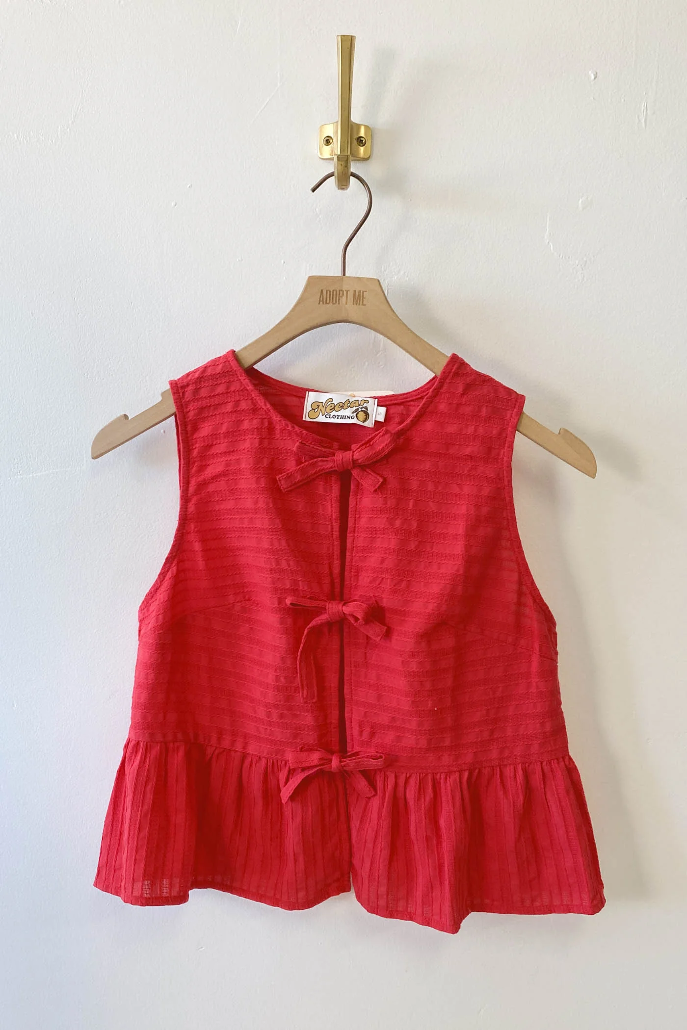 Split Front Sleeveless Top