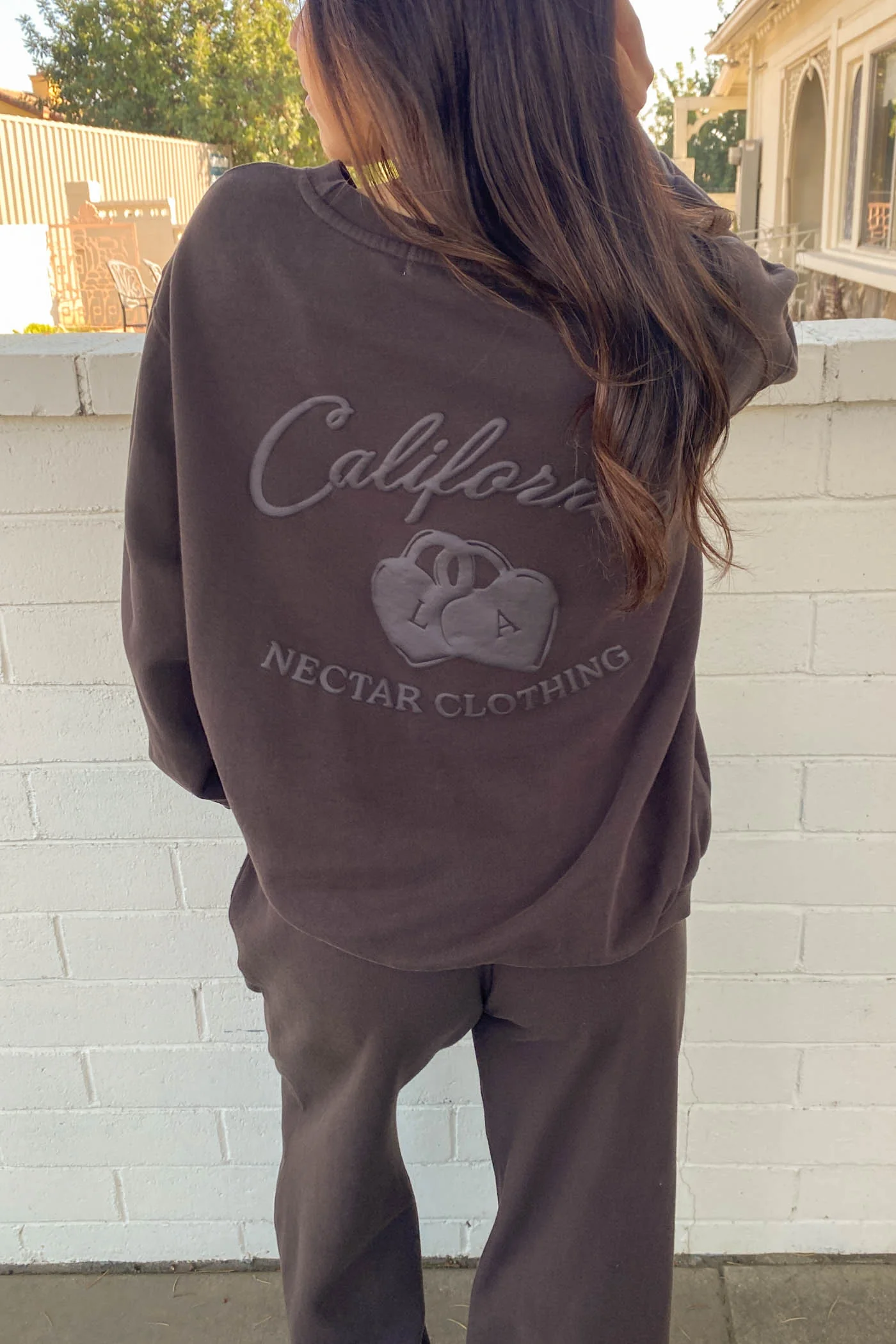 Locket Puff Print Graphic Sweatshirt