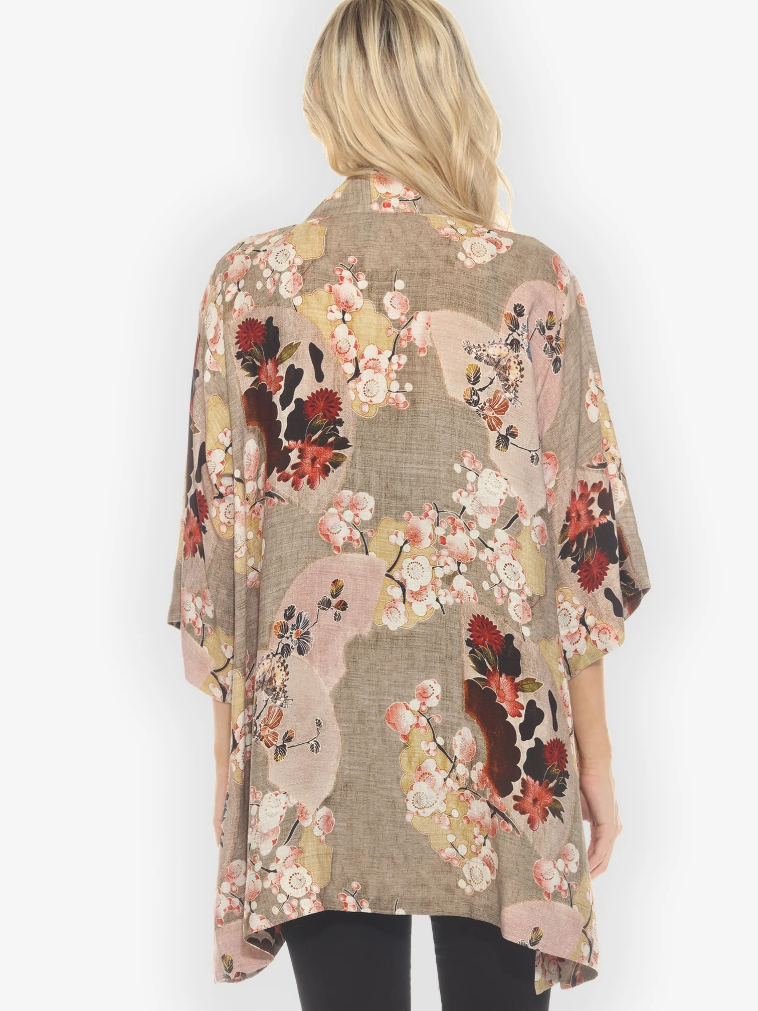 Fans Cherry Blossom Kimono Jacket