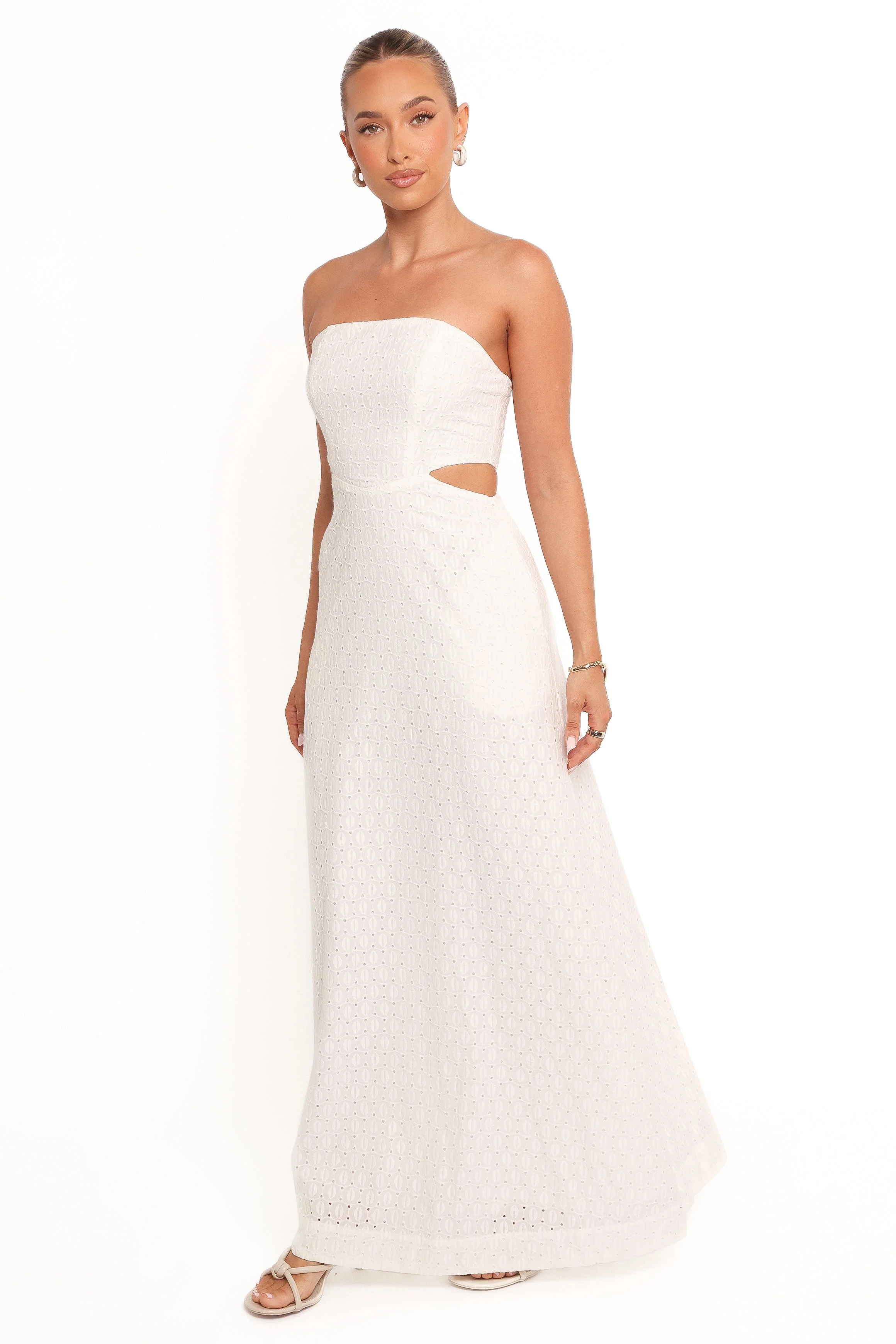 Laura Midi Dress - White