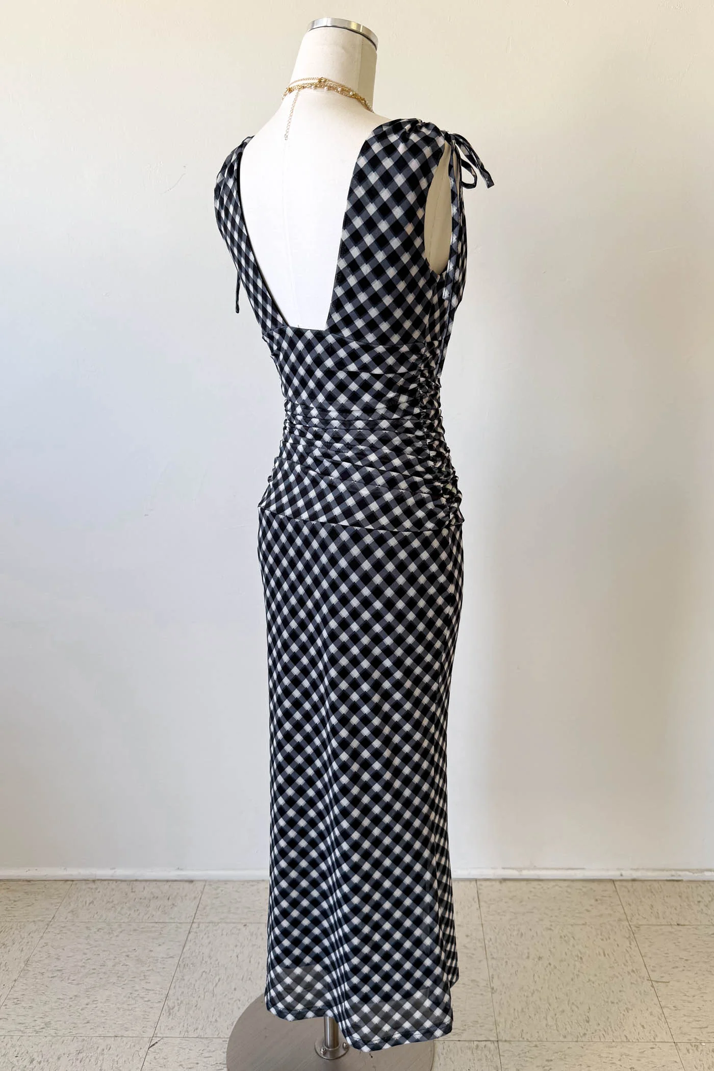 Gingham Maxi Dress