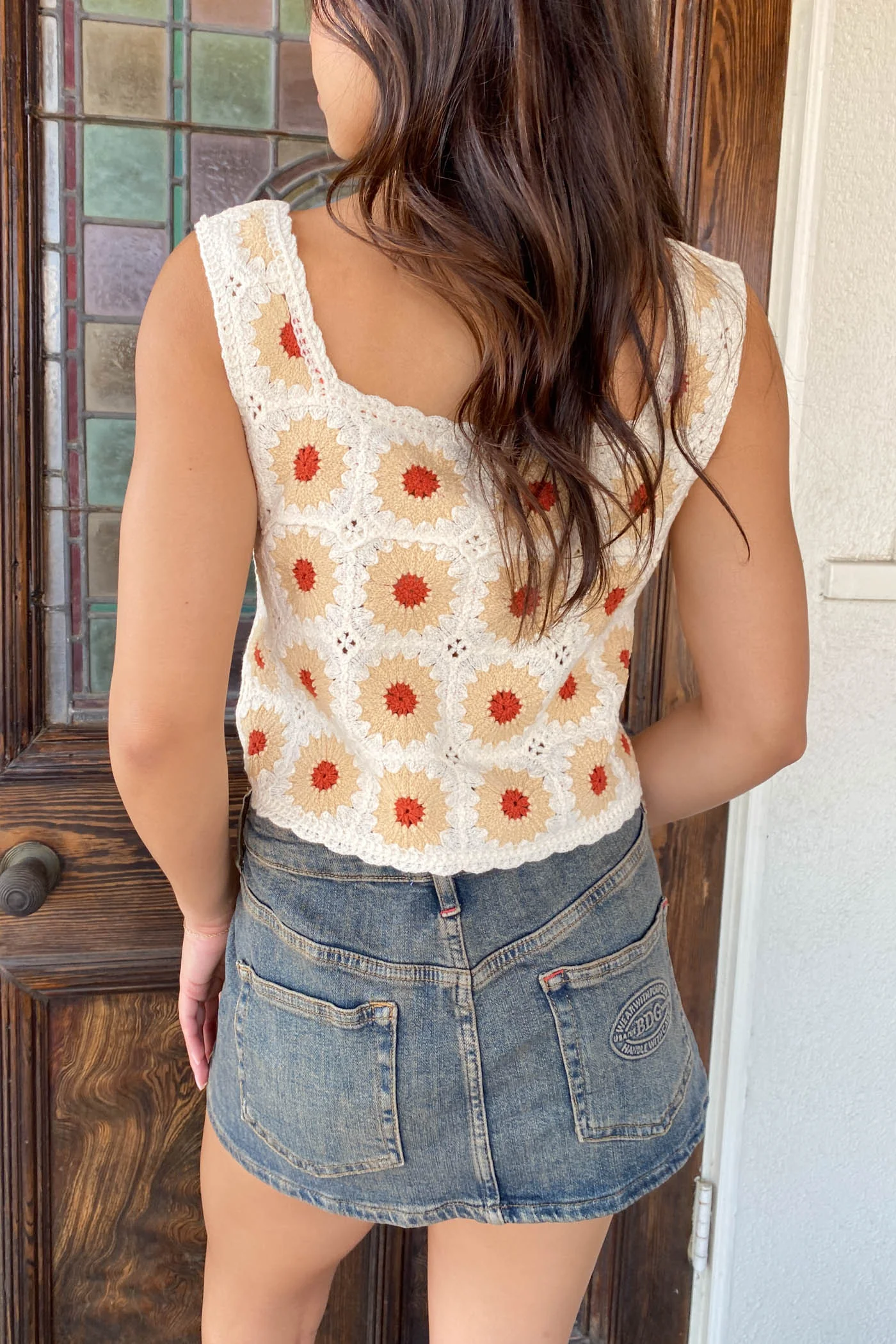 Sleeveless Crochet Top
