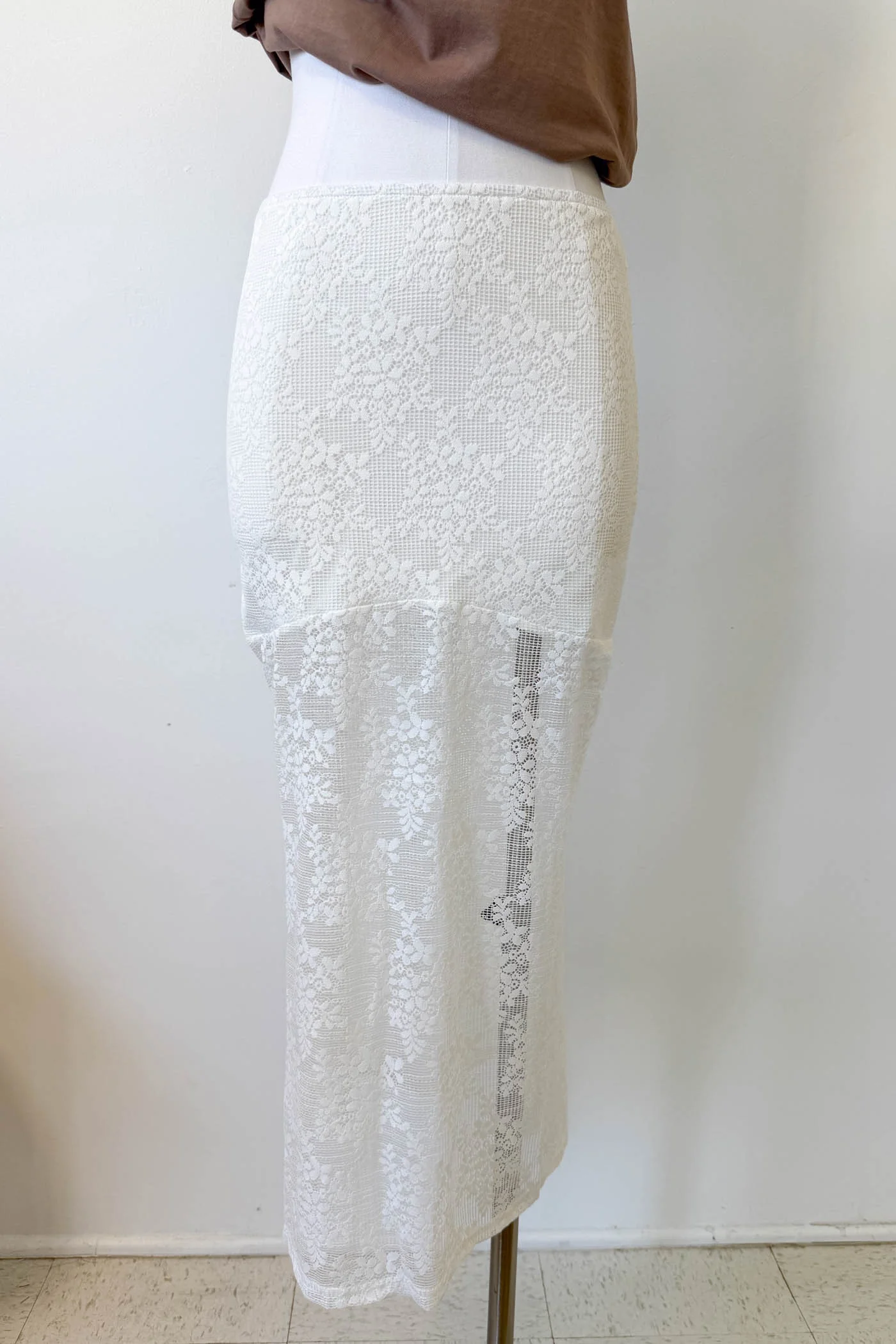 Crochet Lace Midi Skirt