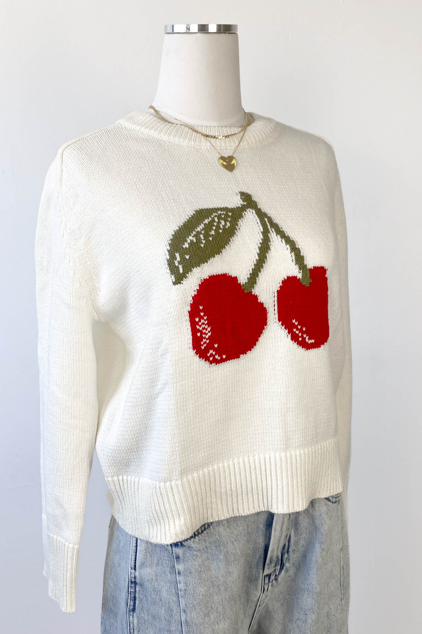Cherry Knit Sweater