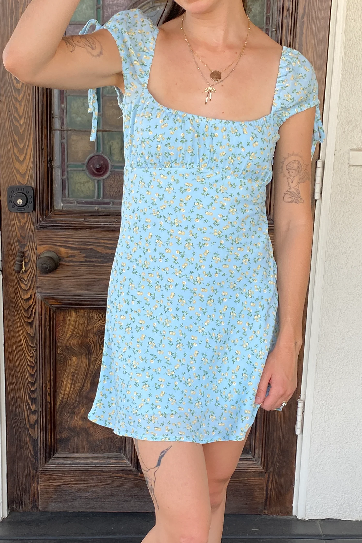 Cap Sleeve Mini Dress