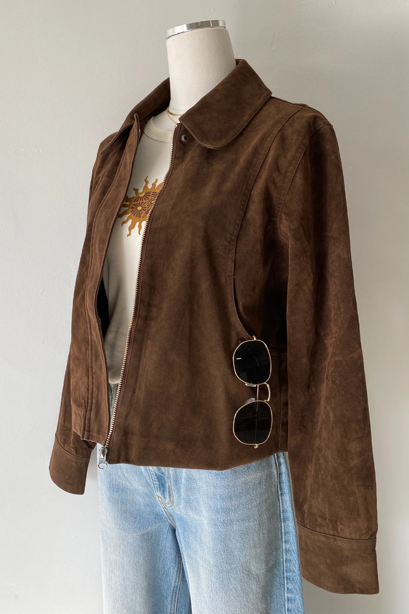 Faux Suede Jacket