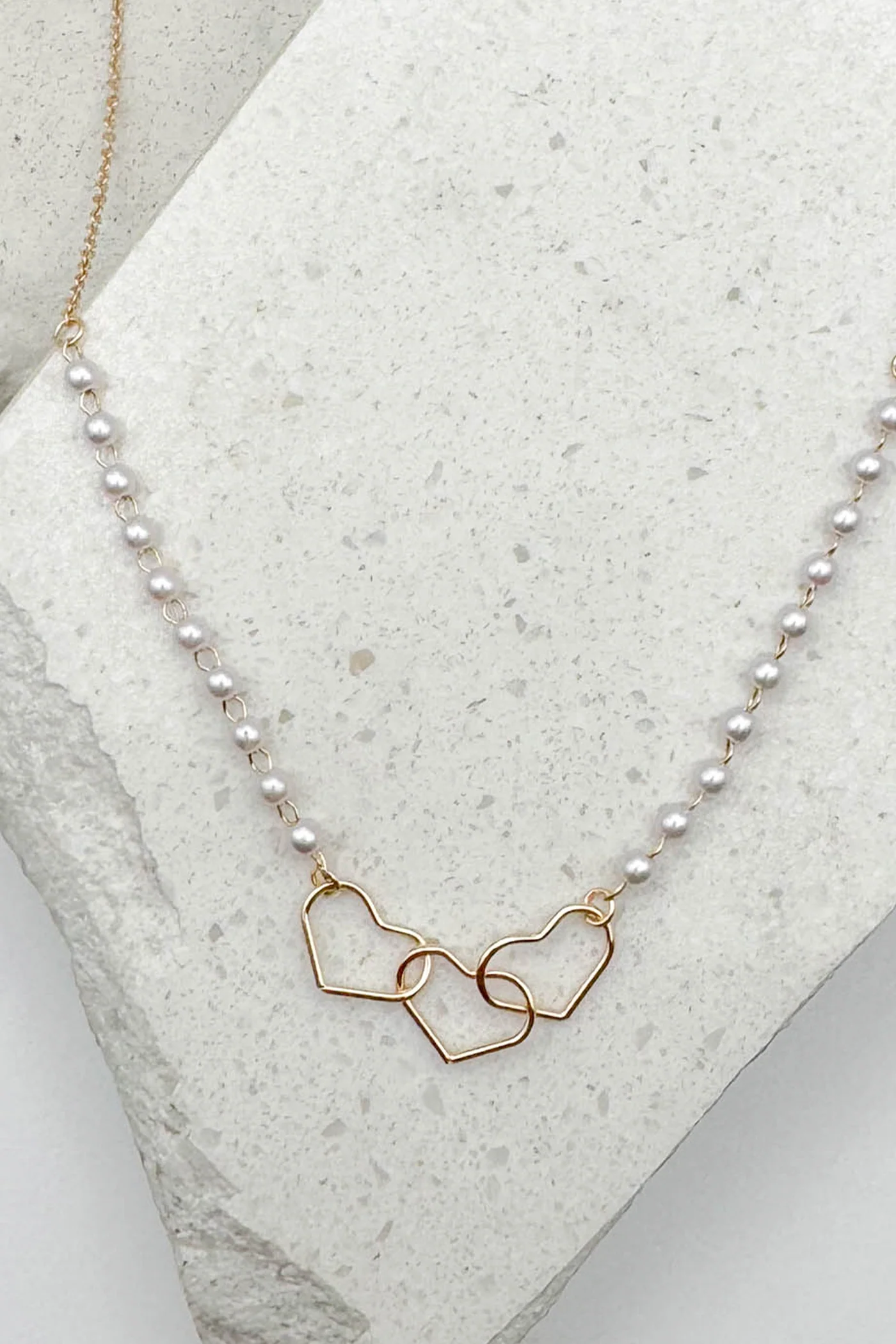 Dainty Heart Link Necklace