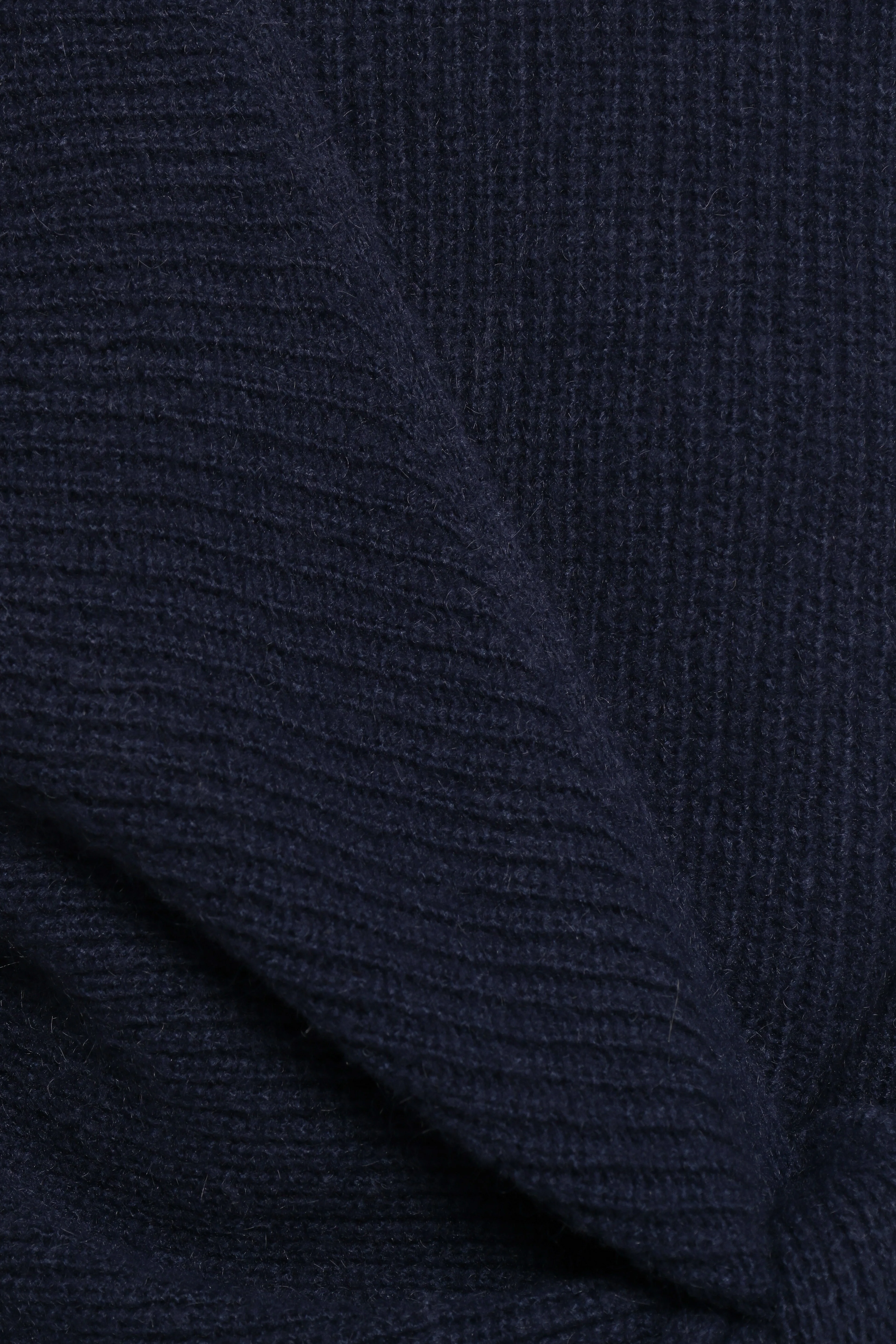 Ettie Wrap Side Tie Knit Sweater - Navy (Hold for Rack)