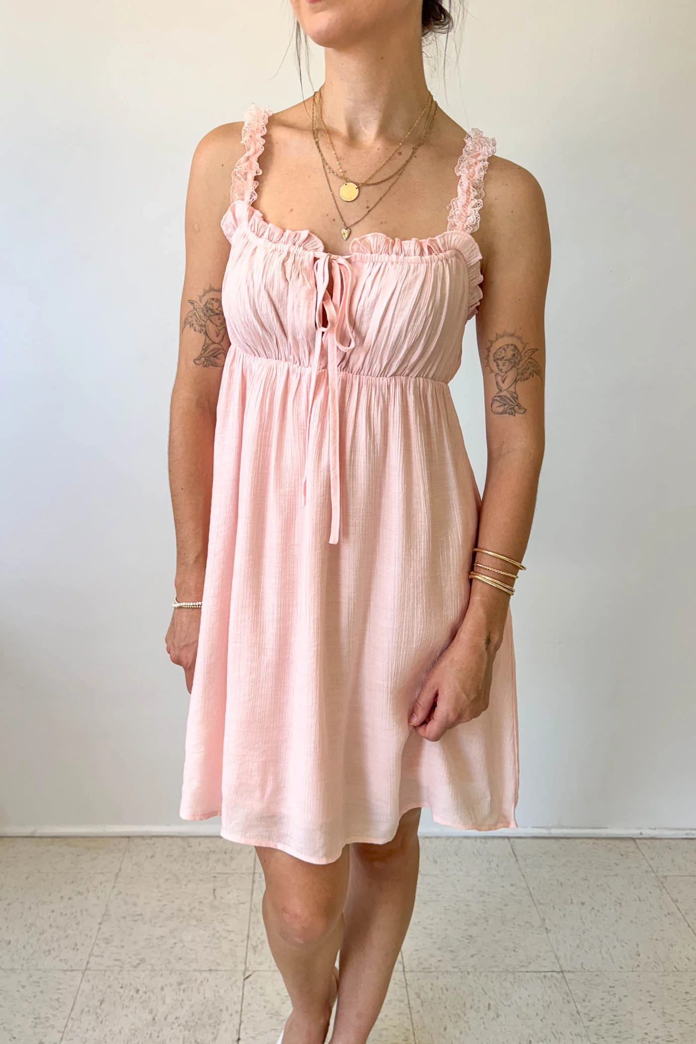 Lacey Babydoll Mini Dress