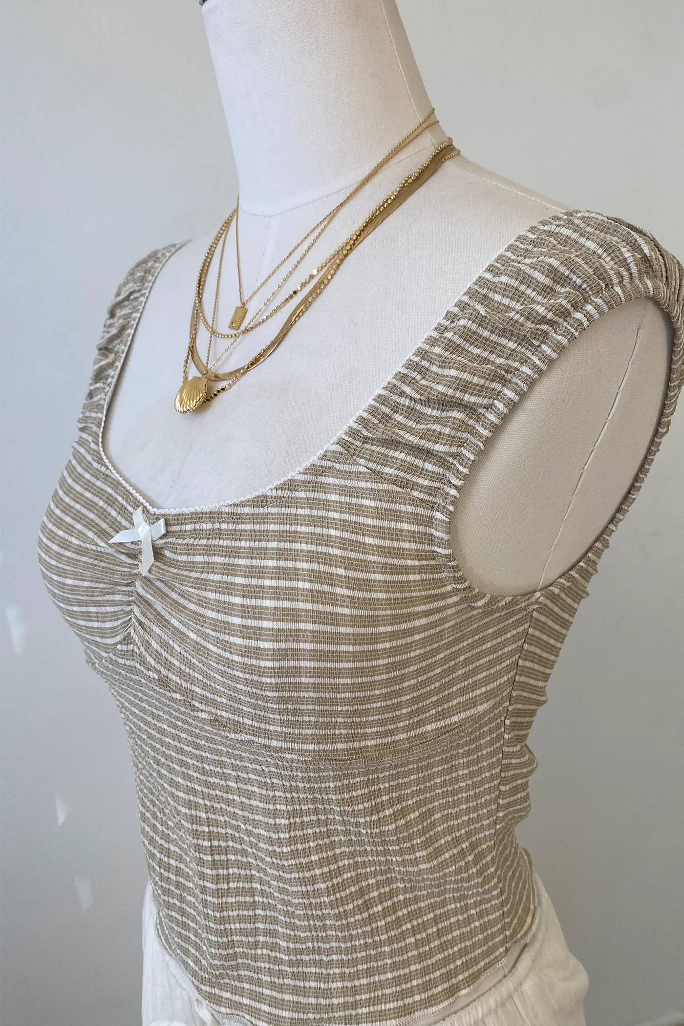 Striped Sleeveless Top