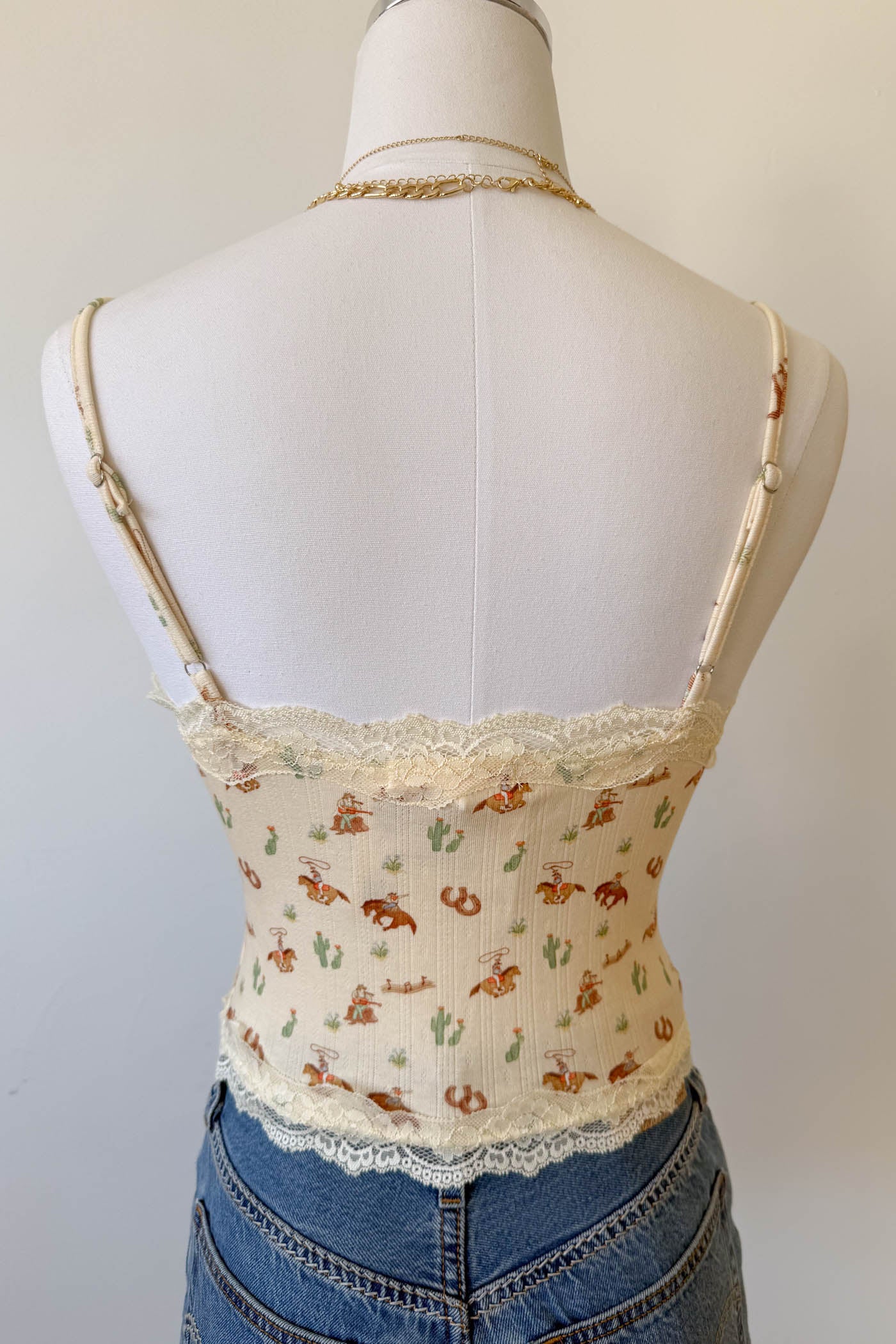 Western Print Cami Top