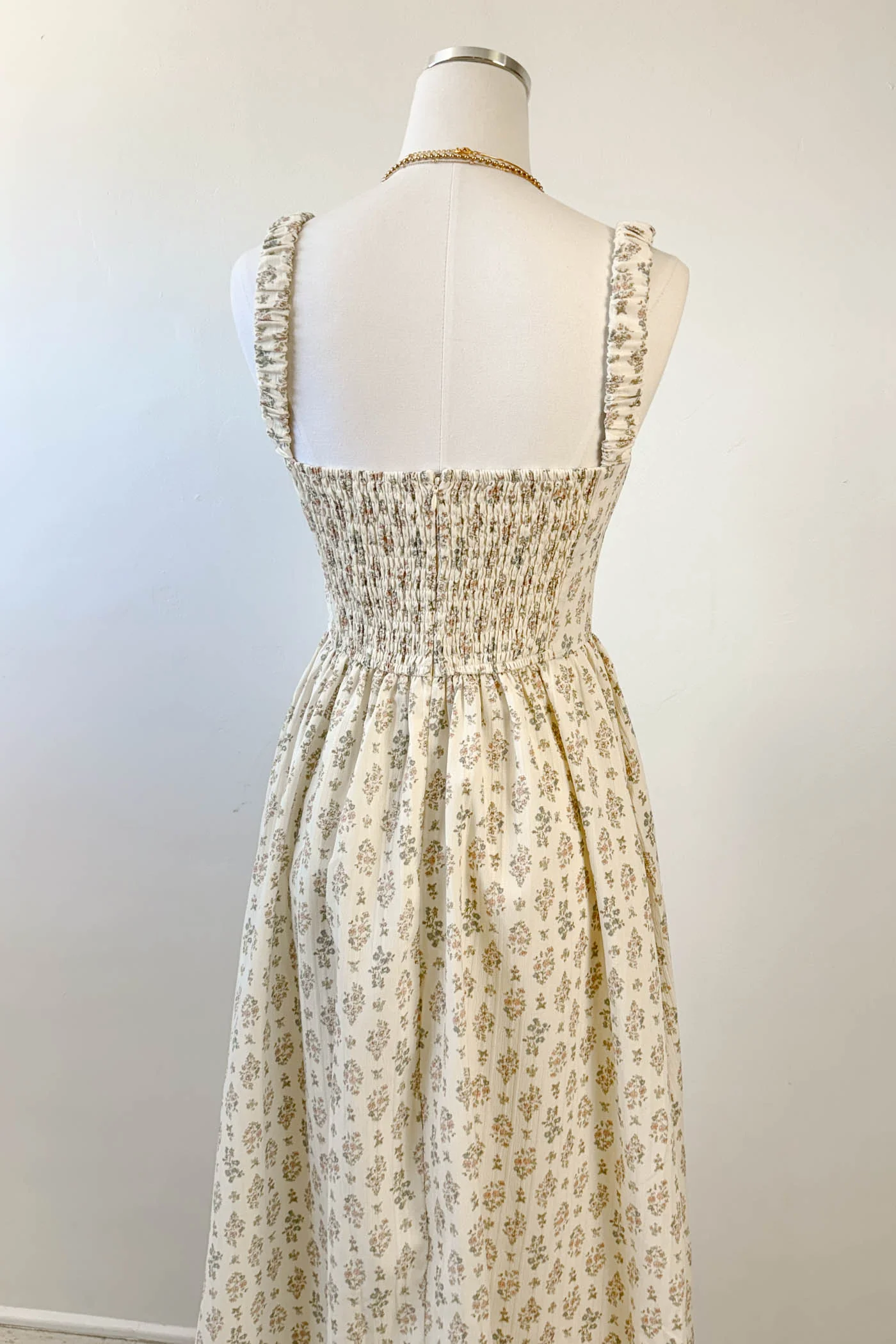 Sleeveless Floral Midi Dress