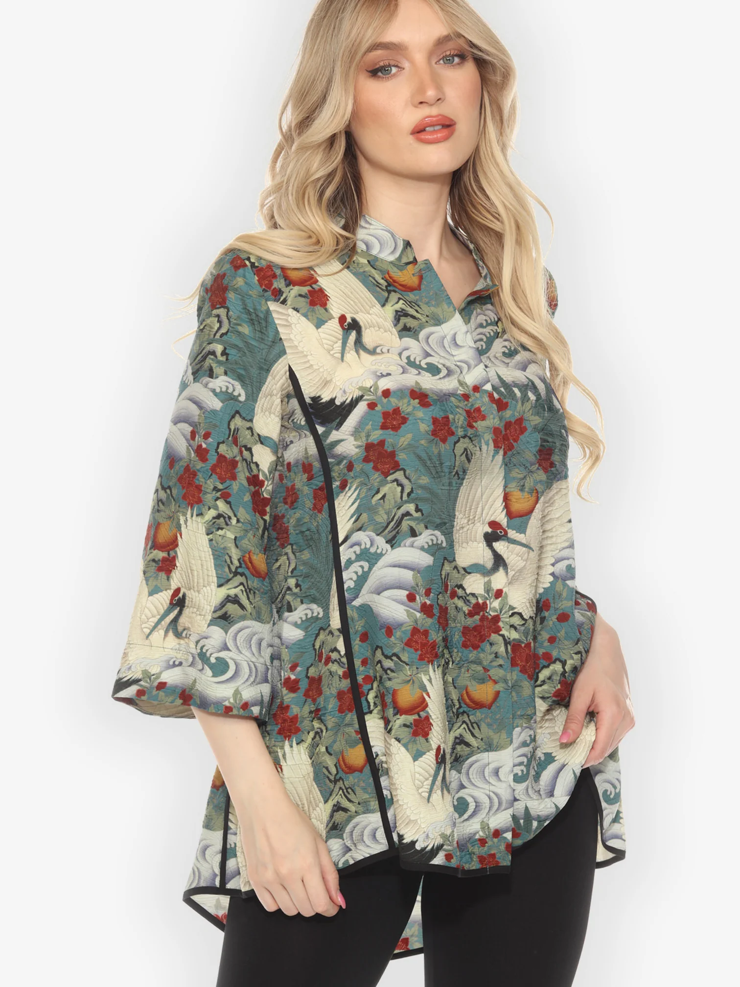 Crane in Jungle Tummy Tuck Shirt