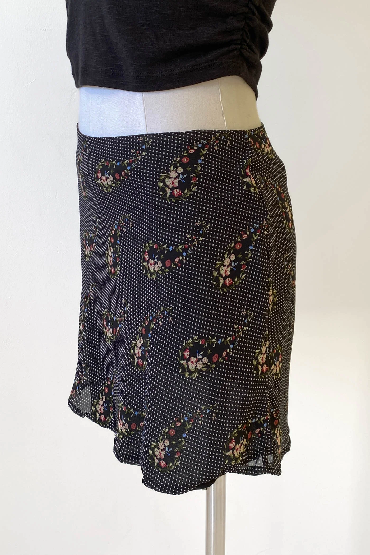 Floral Paisley Mini Skirt