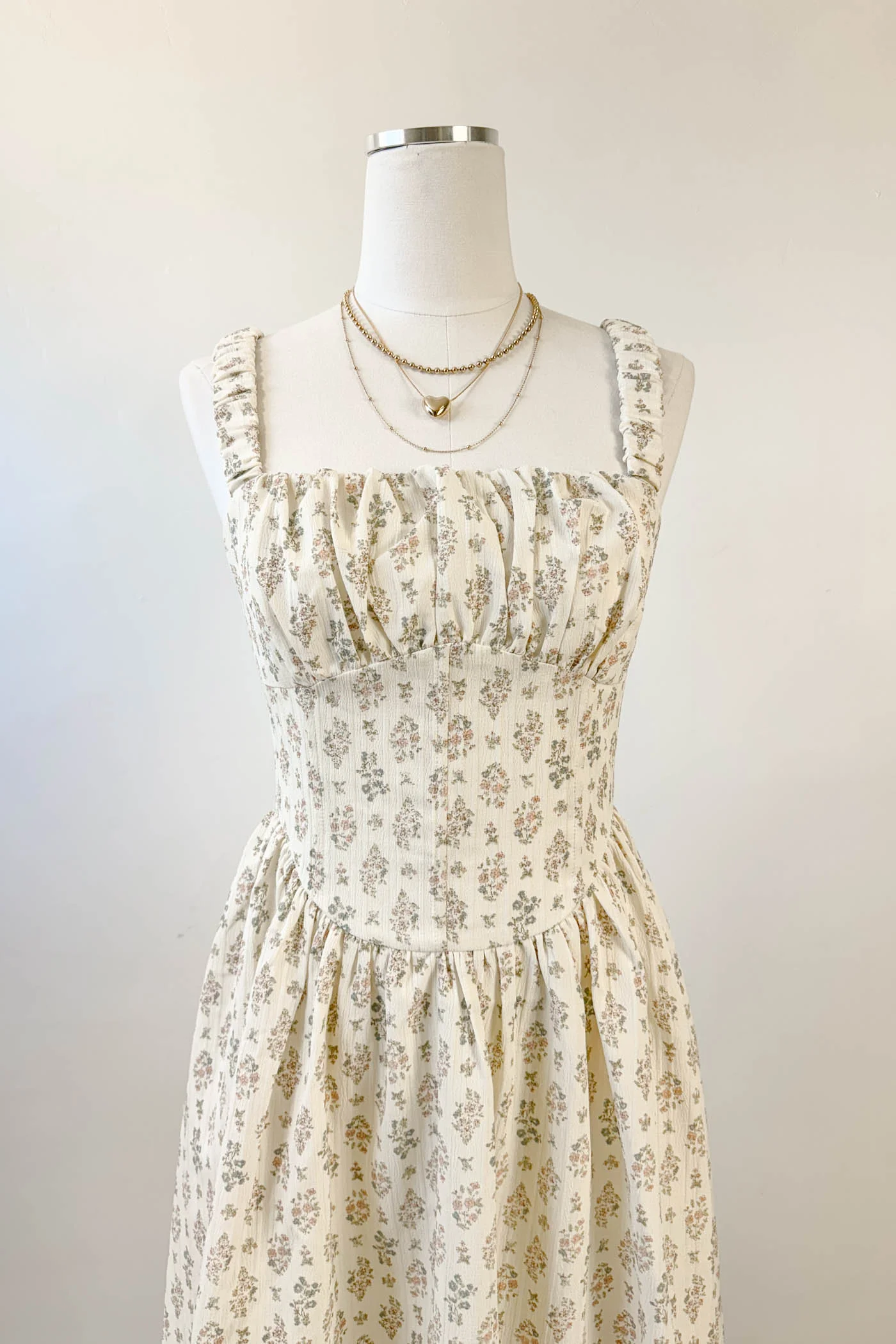 Sleeveless Floral Midi Dress