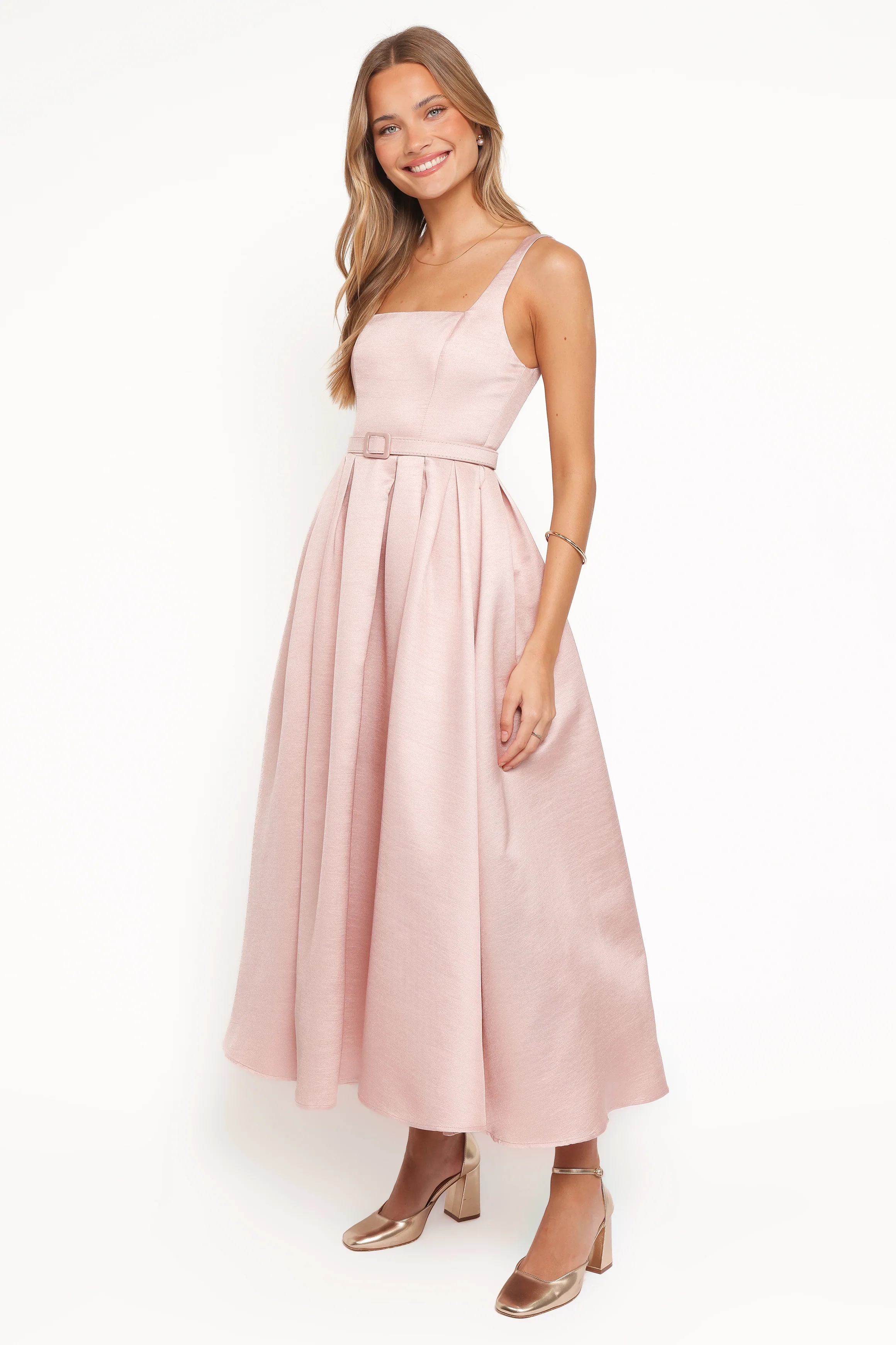 Augustine Midi Dress - Dusty Pink