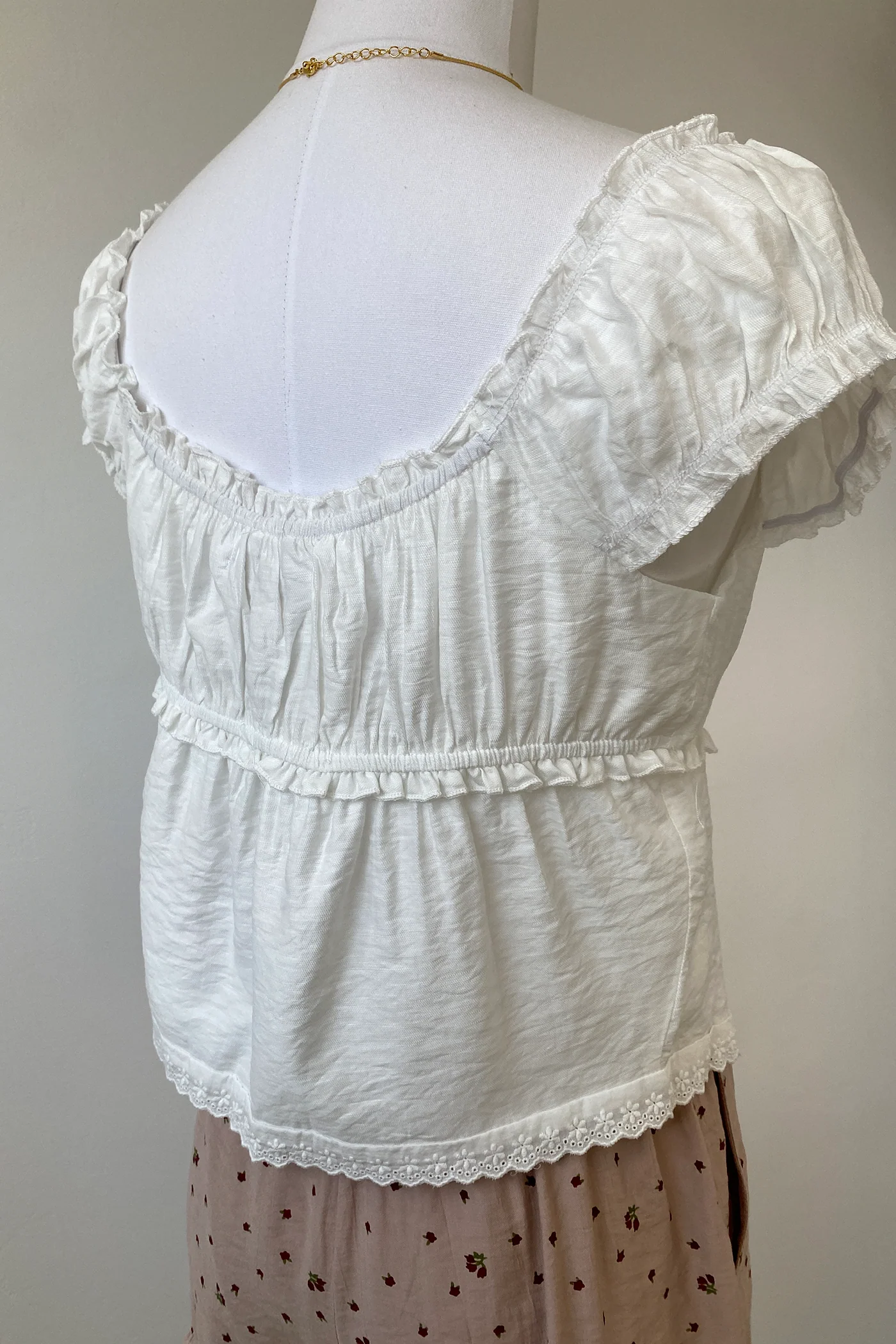 Split Front Babydoll Top