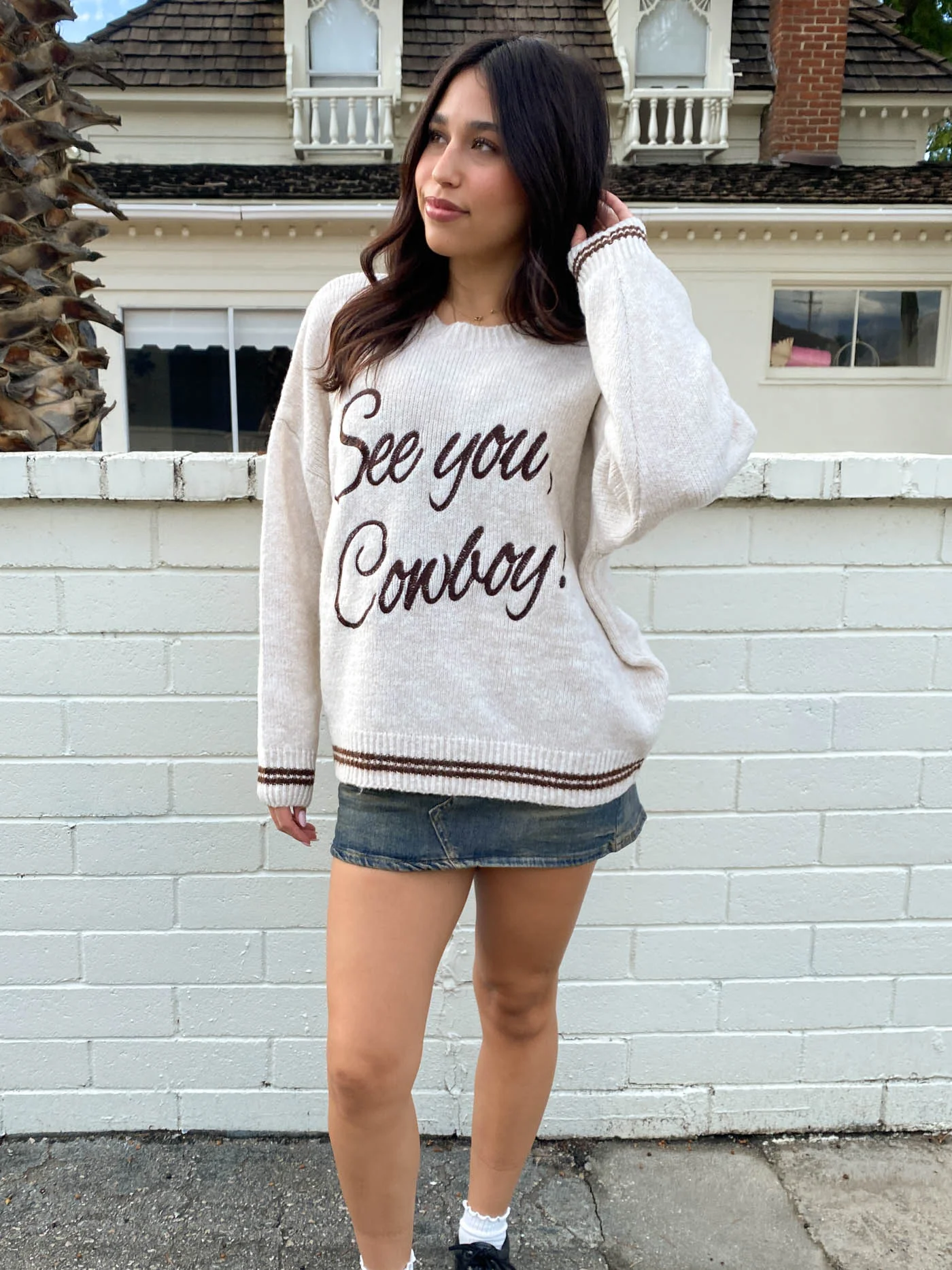See You Cowboy Knit Sweater