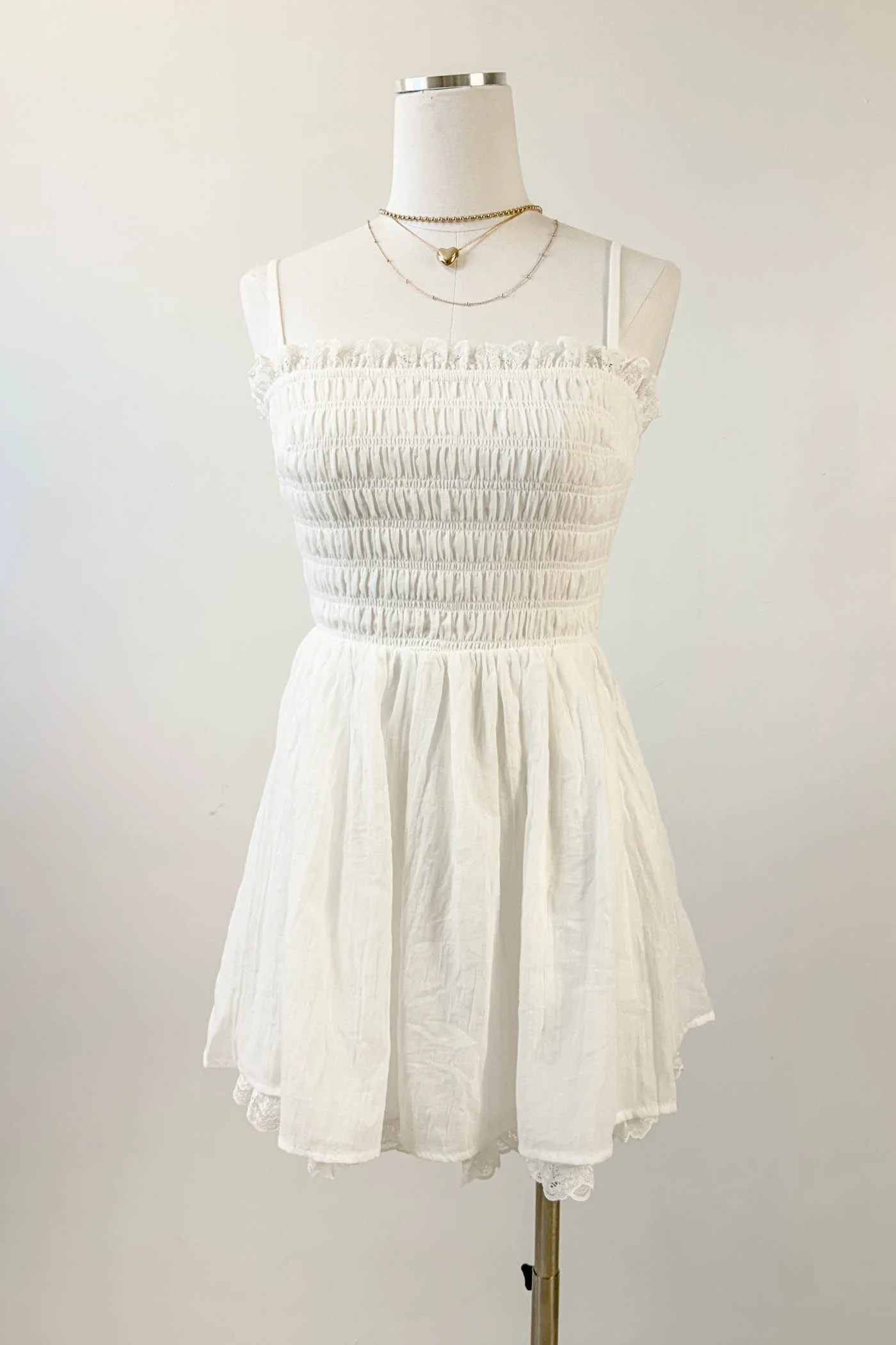 Smocked Mini Cami Dress