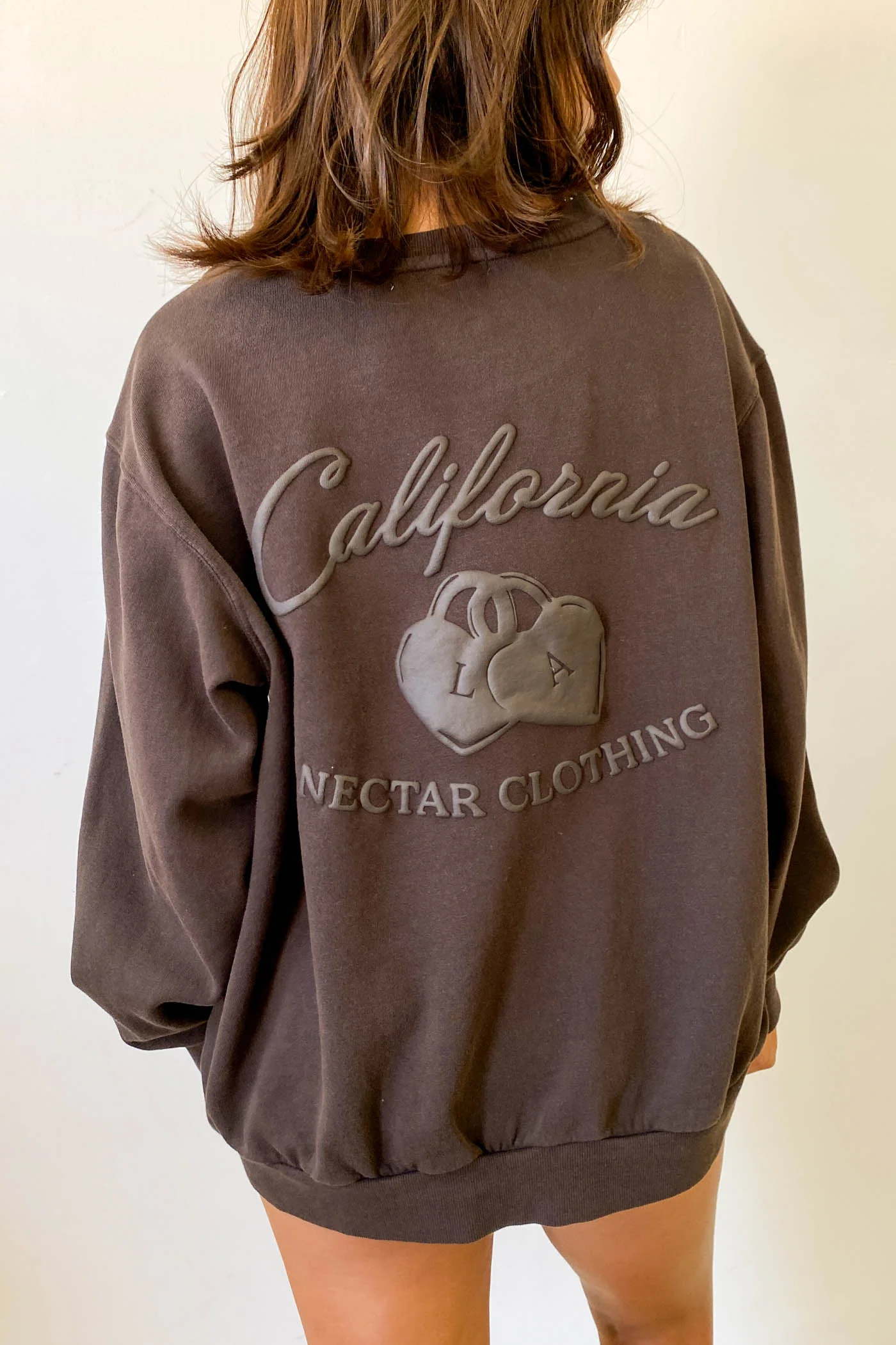 Locket Puff Print Graphic Sweatshirt