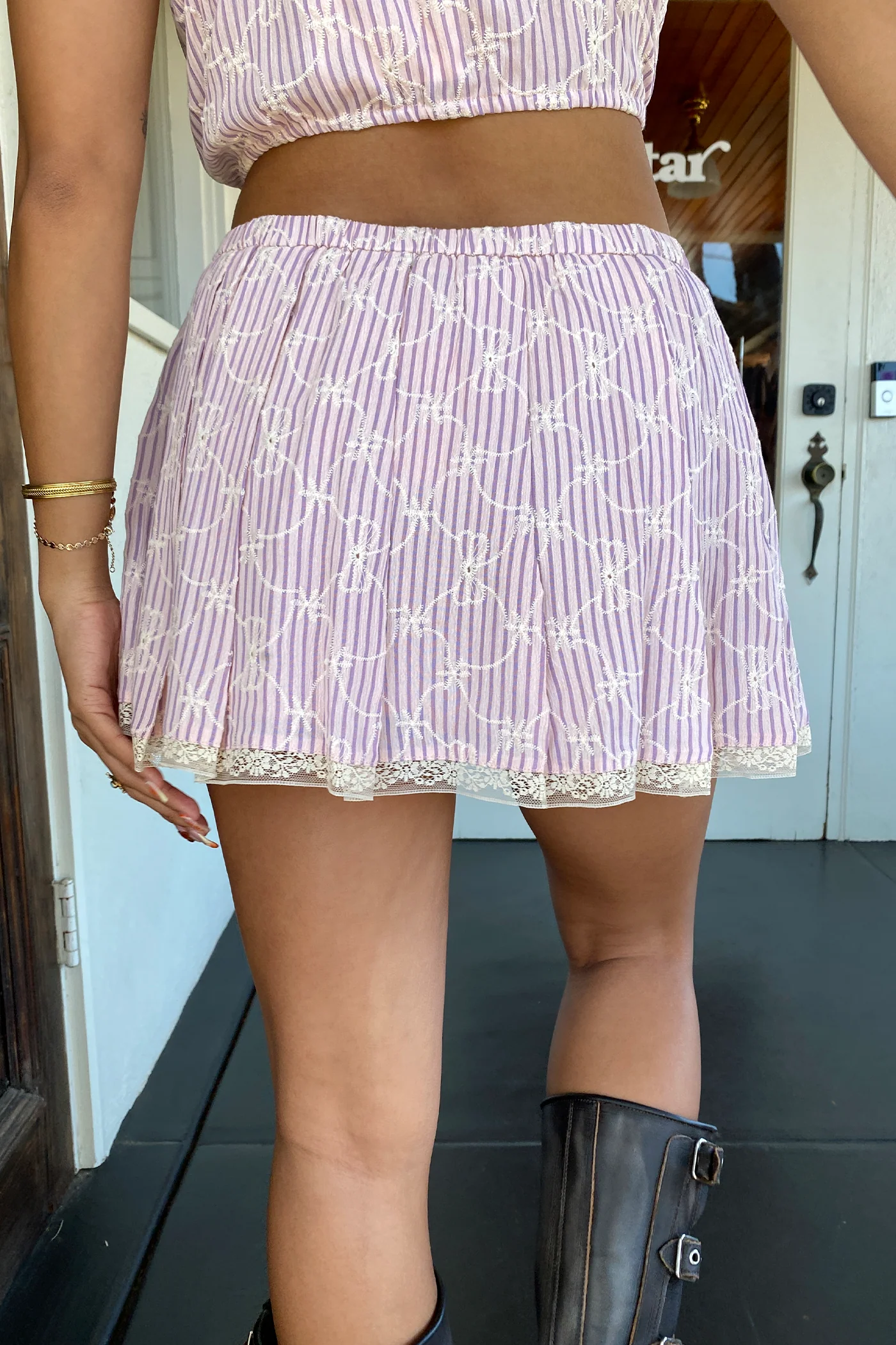 Striped Mini Skirt