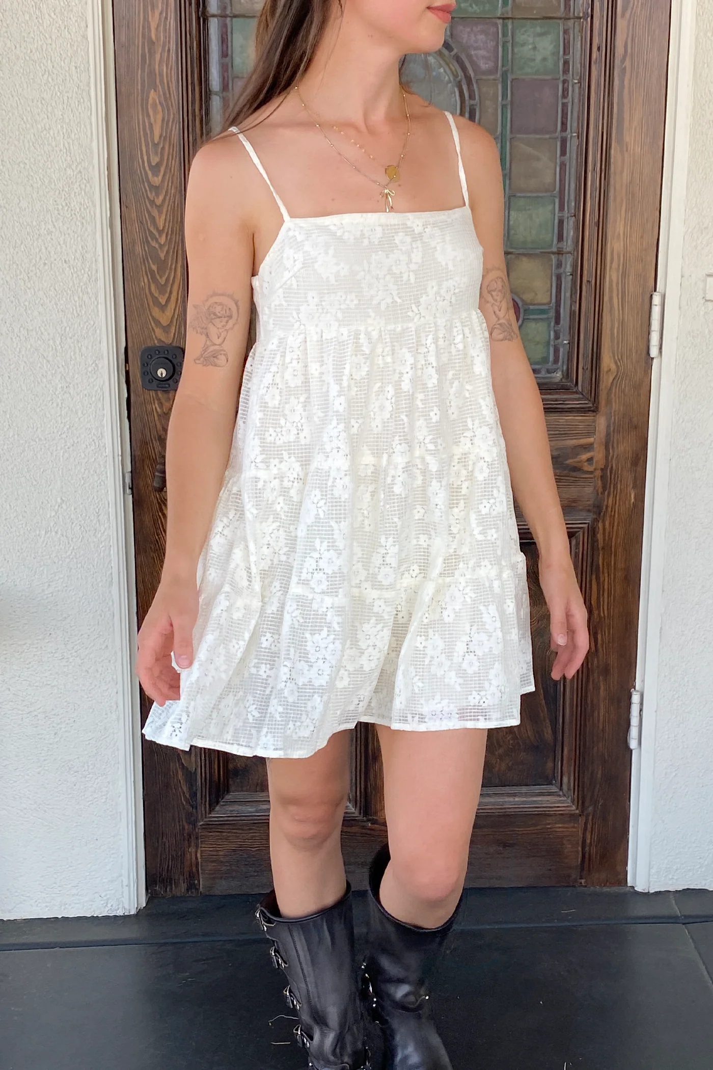 Floral Mini Babydoll Dress