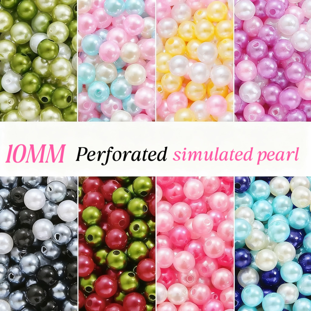🔥🔥🔥High - light ABS Imitation Pearl Straight - hole Round Beads (10MM)