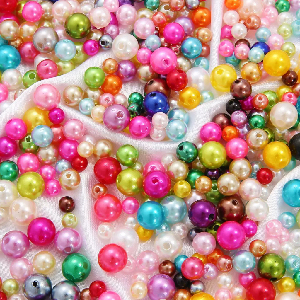 🔥🔥🔥High - light ABS Imitation Pearl Straight - hole Round Beads (10MM)