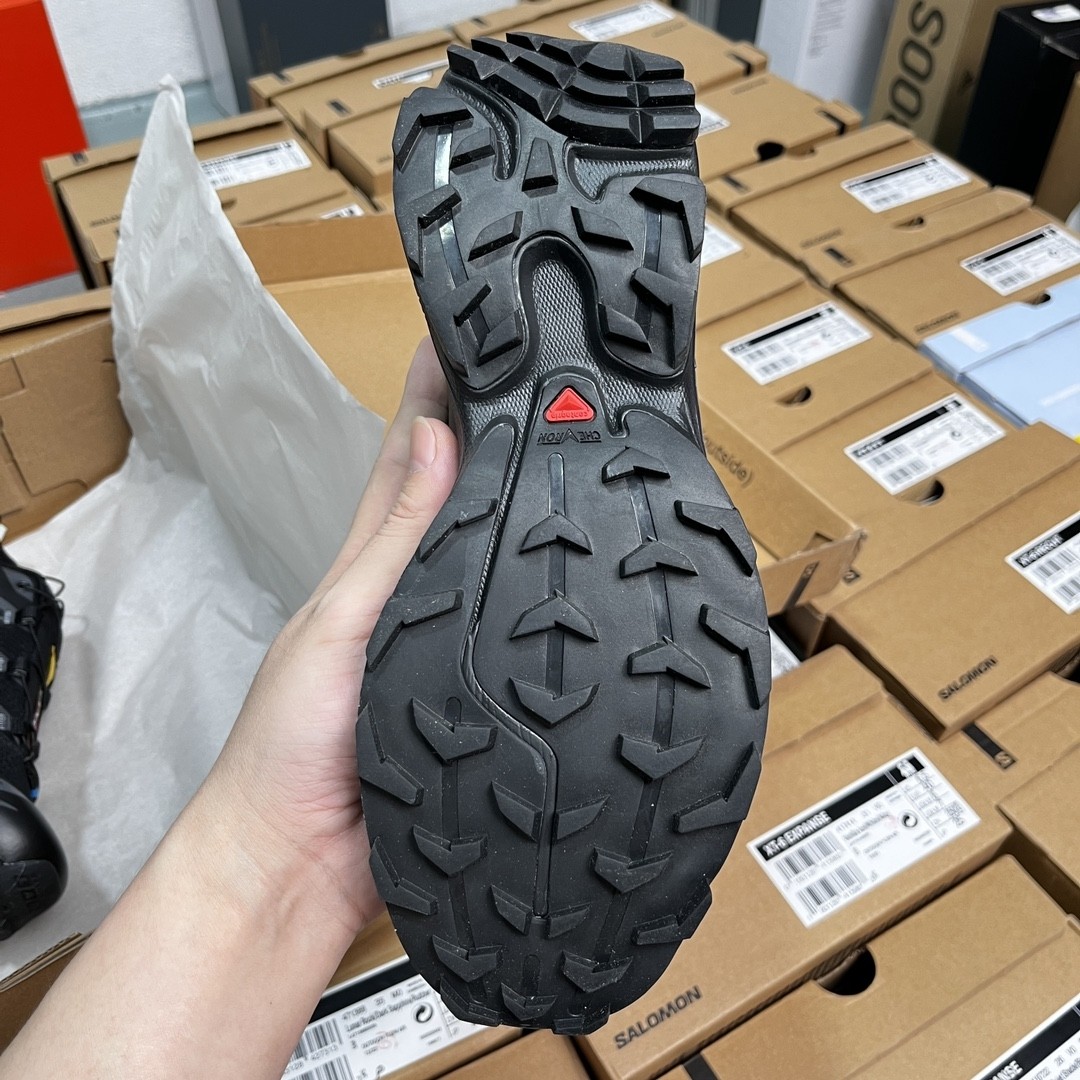 SALOMON XT-6 ADV Trail Running Shoes – Triple Black Stealth Edition