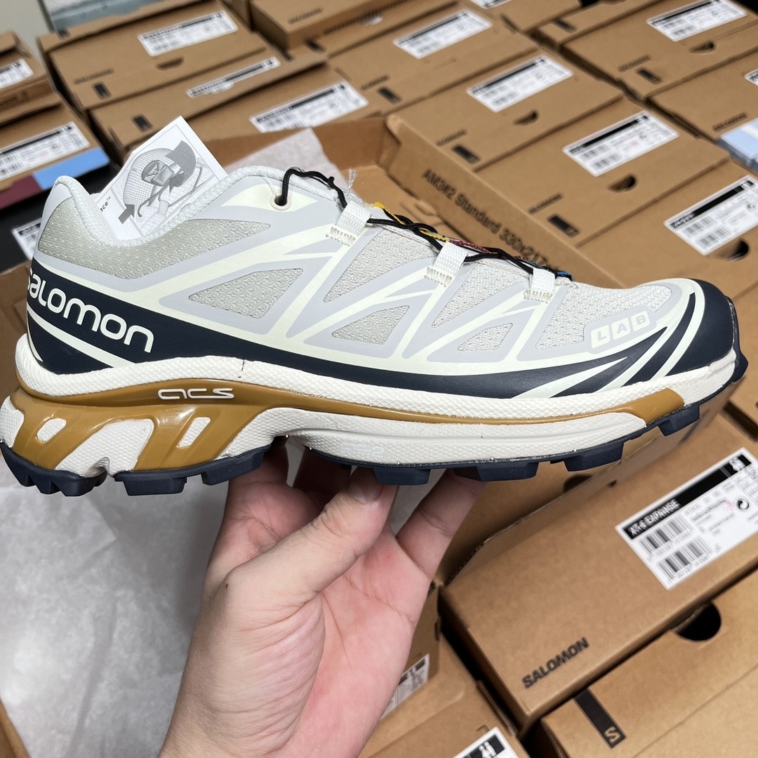 SALOMON XT-6 ADV Trail Running Shoes – Vanilla Almond Edition