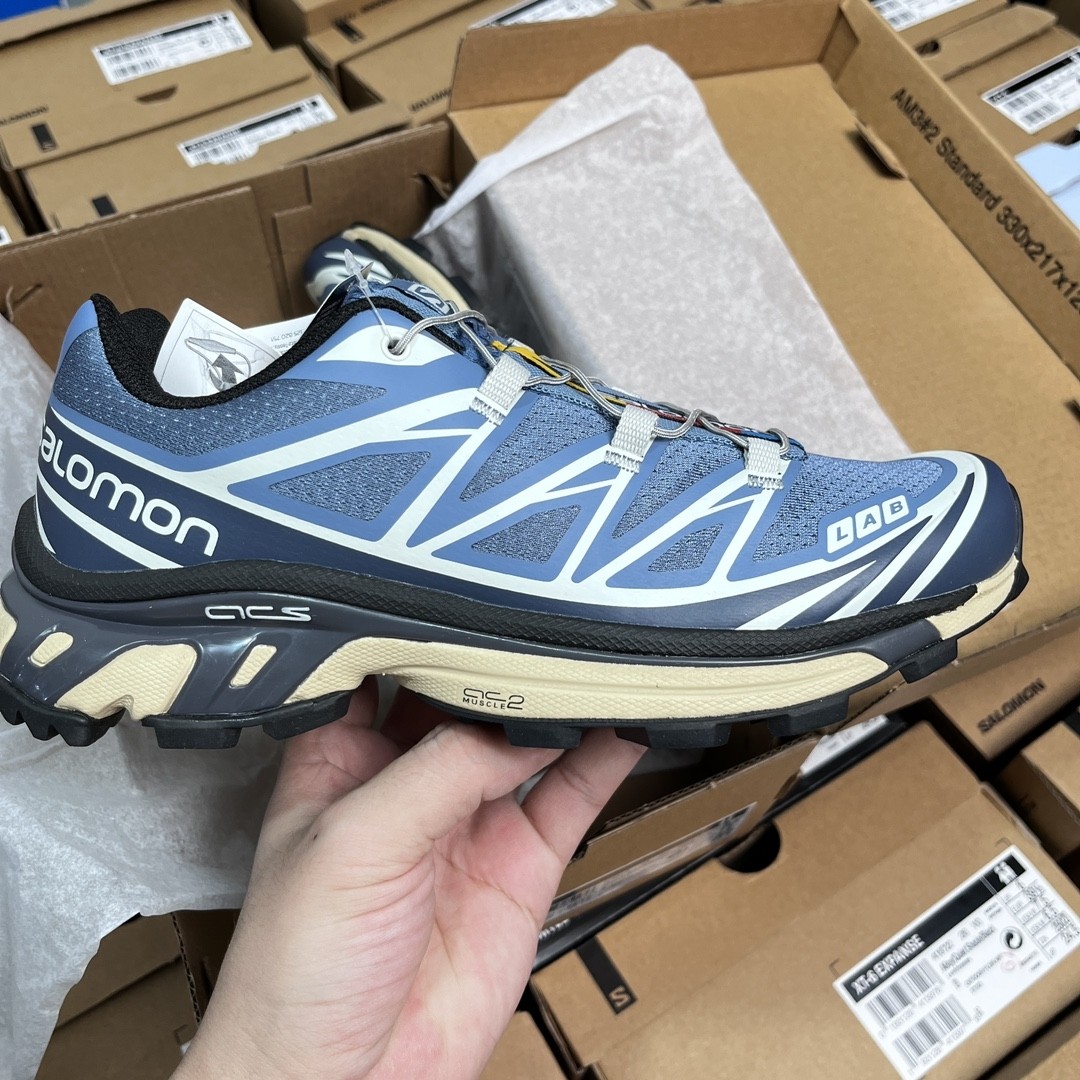 SALOMON XT-6 Advanced Trail Running Shoes – Dusty Blue Edition