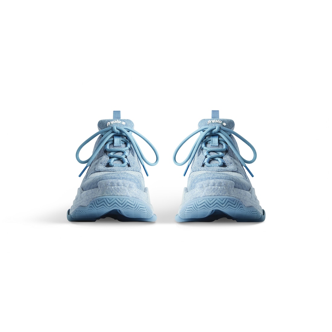 💙 Balenciaga Triple S Sneaker – Denim Blue
