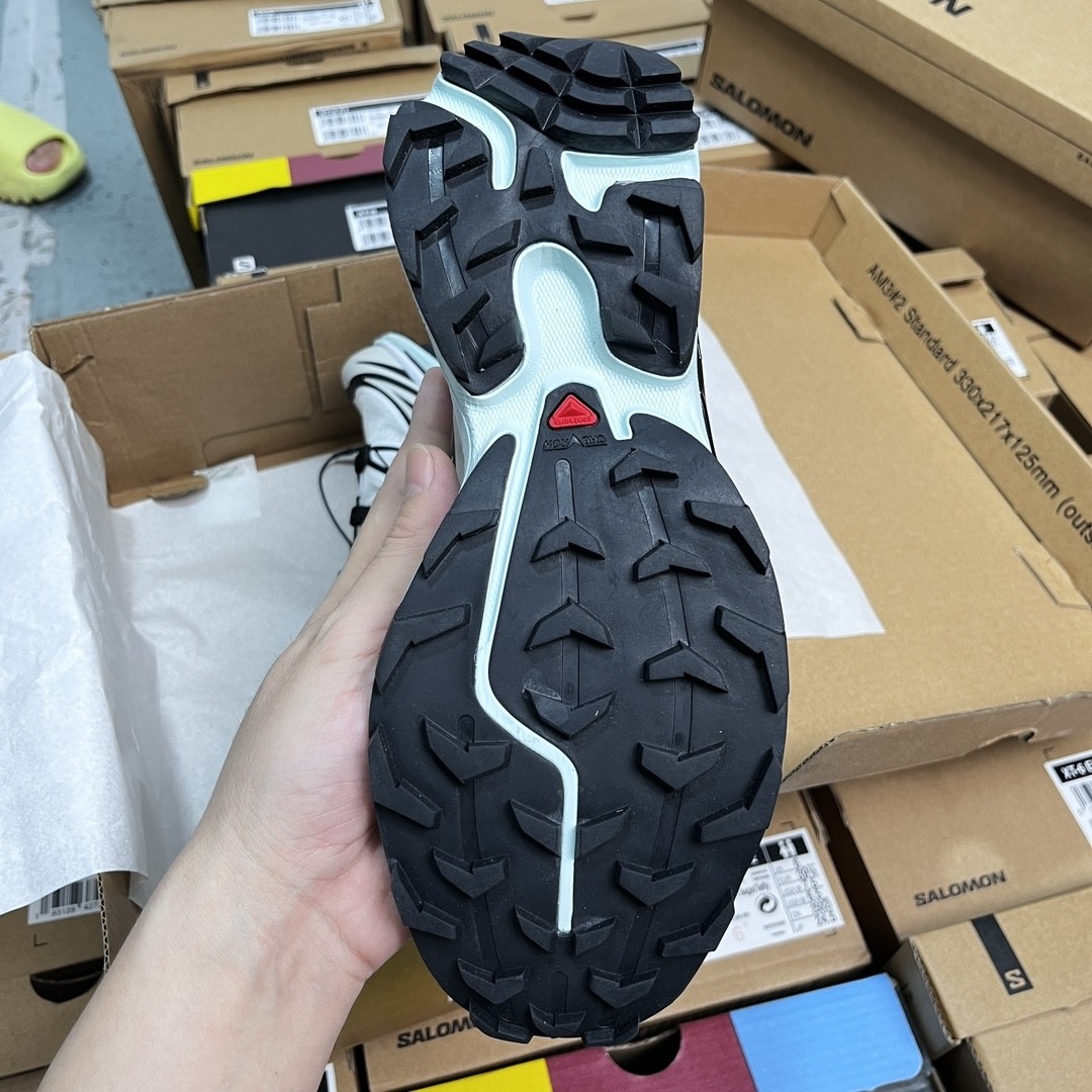 SALOMON XT-6 ADV Trail Running Shoes – White/Black Hybrid Edition