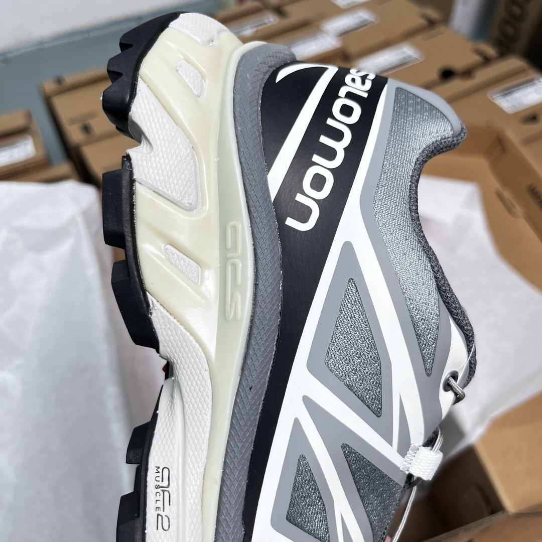 SALOMON XT-6 Advanced Trail Running Shoes – Alloy White Edition